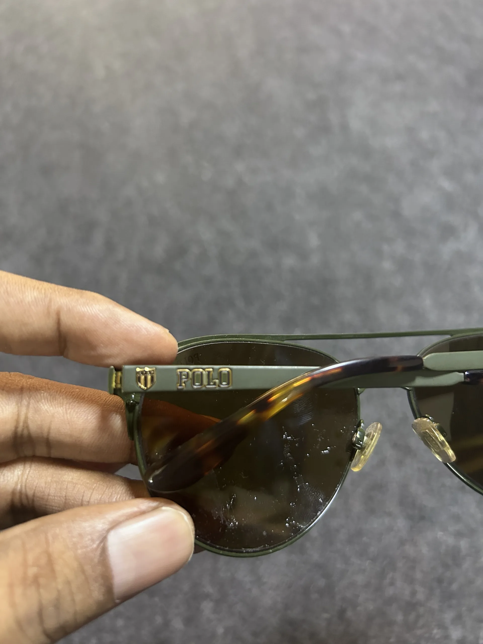 Polo Ralph Lauren PH3123 Aviator Sunglasses – Olive Green Frame