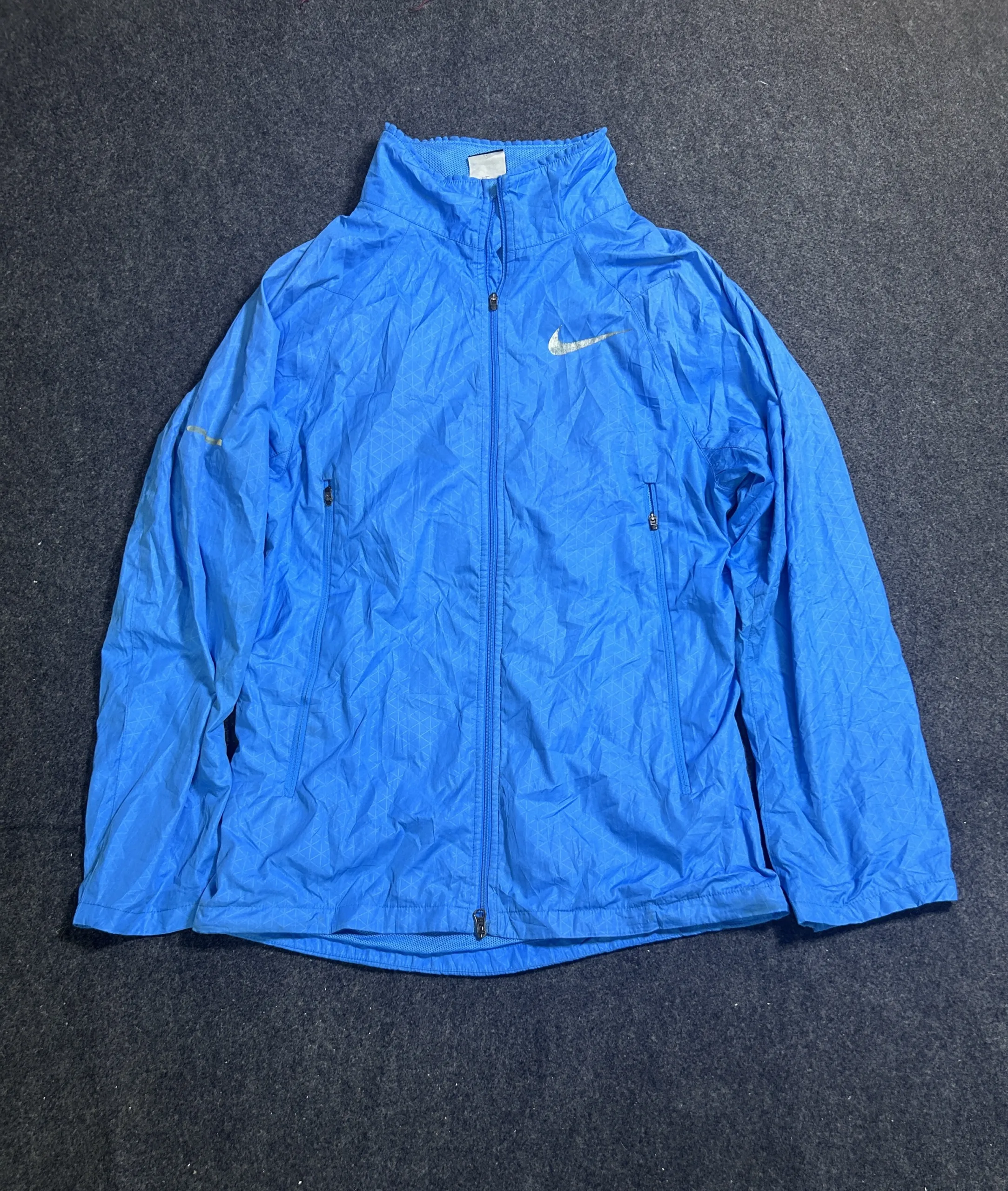 Nike Storm-FIT Blue Lightweight Running Windbreaker Jacket | Men’s S