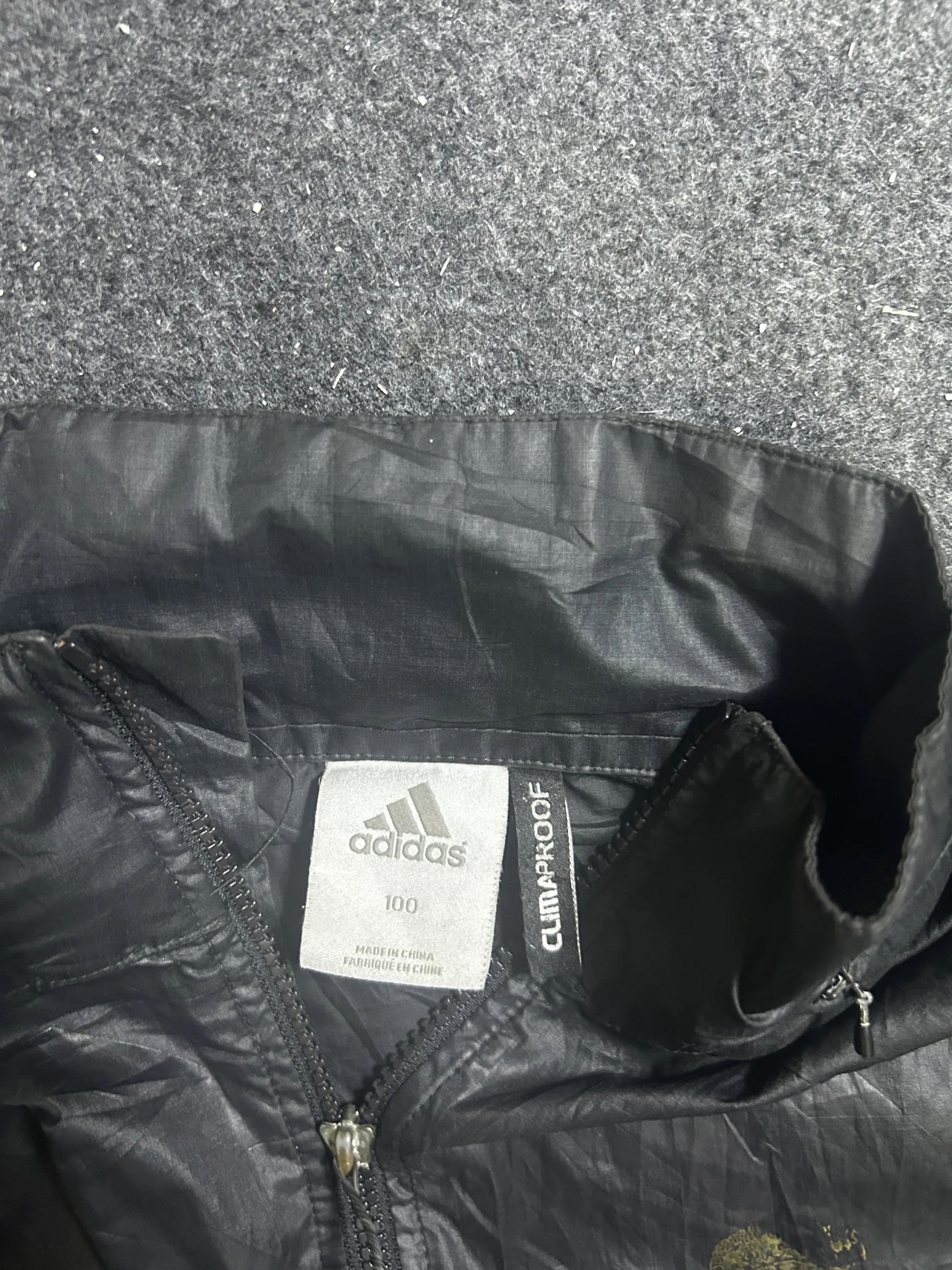 Adidas Climaproof Lightweight Windbreaker Jacket Black