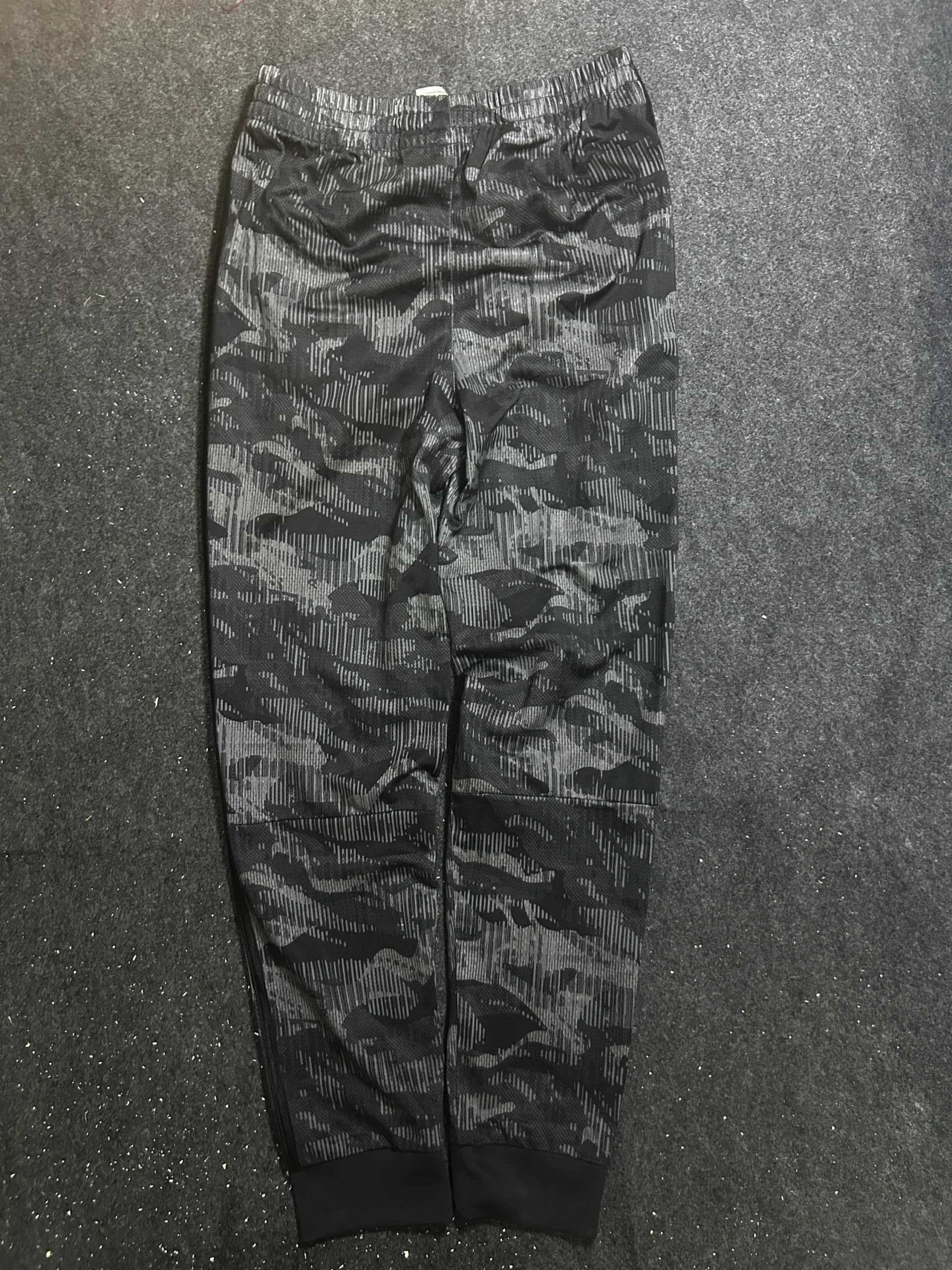 Adidas Camo Tapered Track Pants Black/Grey