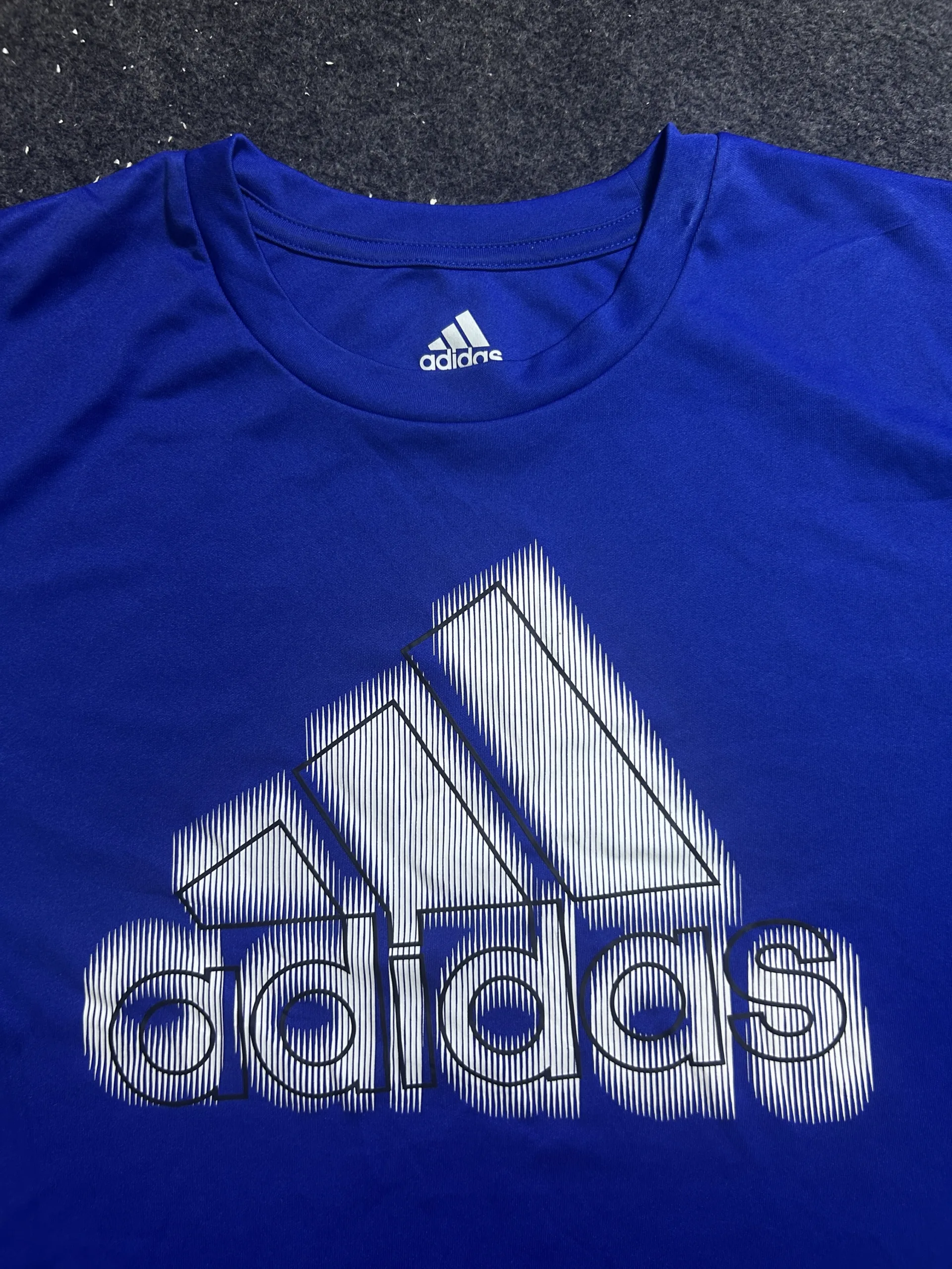 Adidas Blue Performance Graphic Training T-Shirt