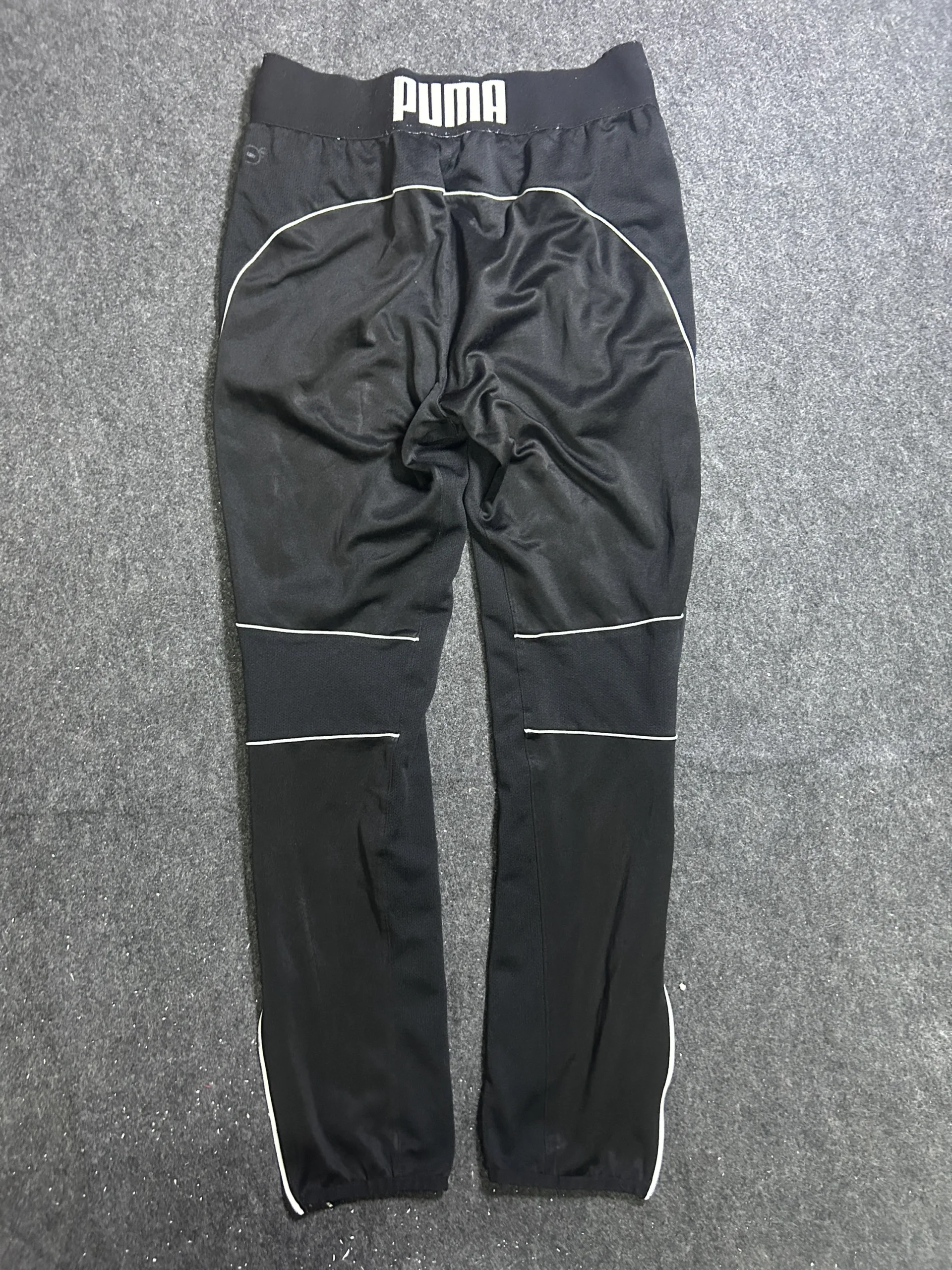 Puma Lightweight Running Track Pants – Black | Size S (30W x 39L)