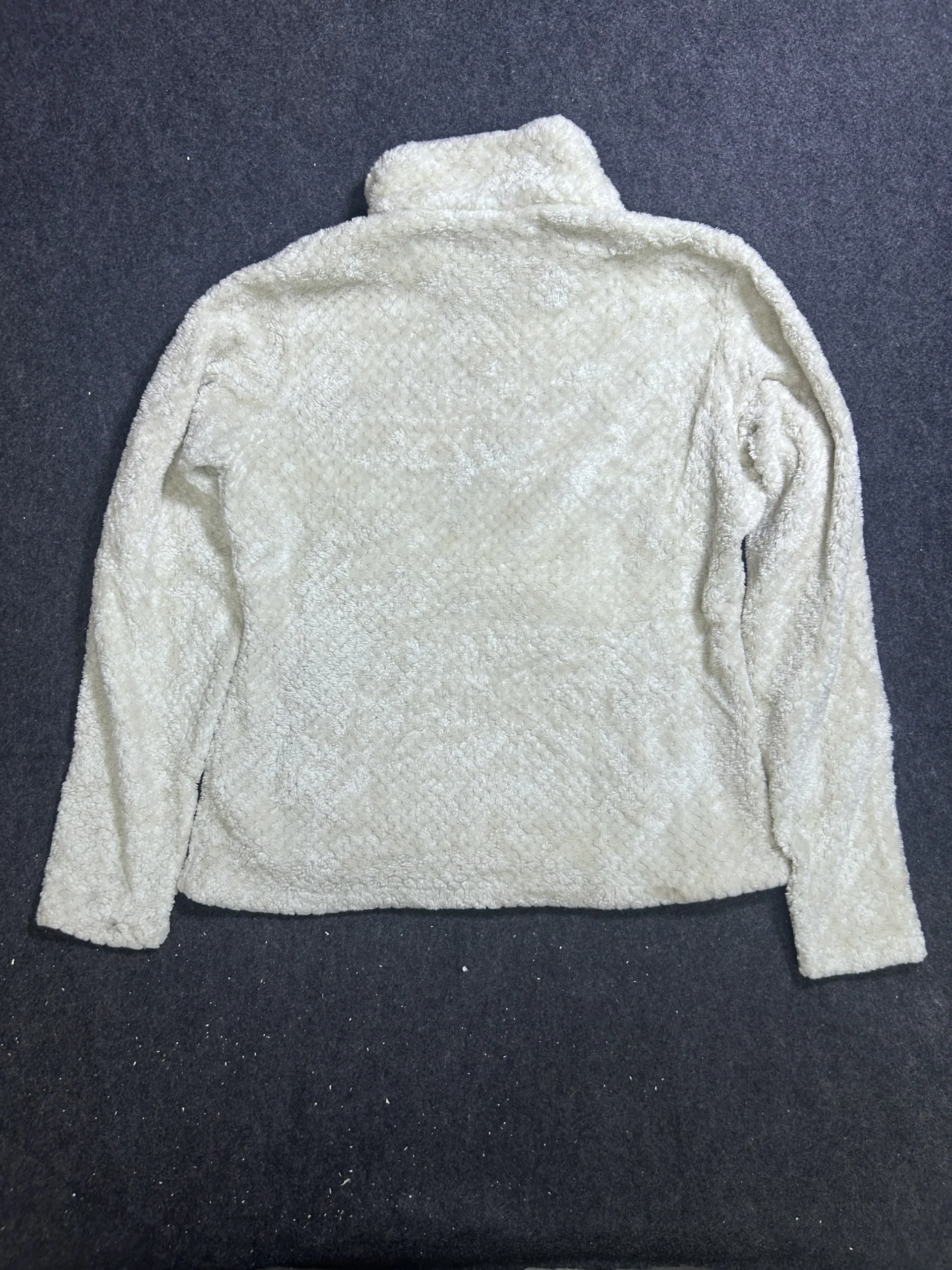 Columbia Sherpa Fleece Quarter Zip Pullover – Cream White | Size M