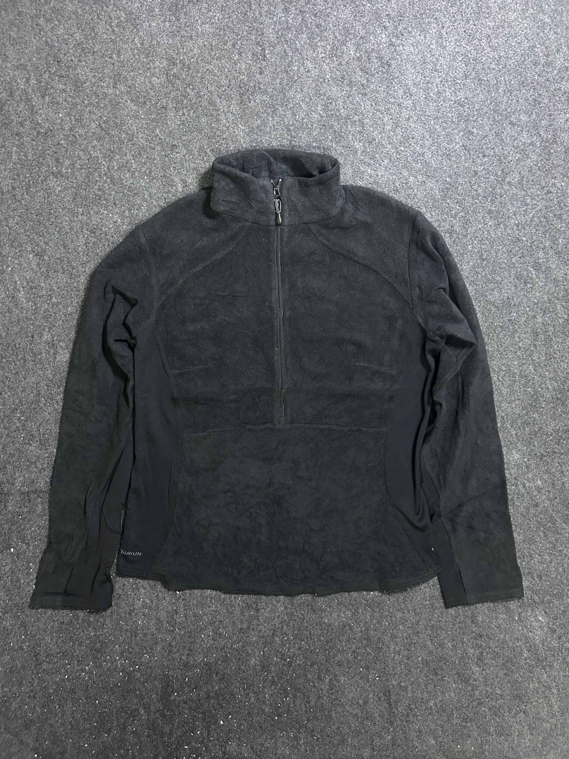 Columbia Titanium Lightweight Fleece Quarter Zip Black | Size M