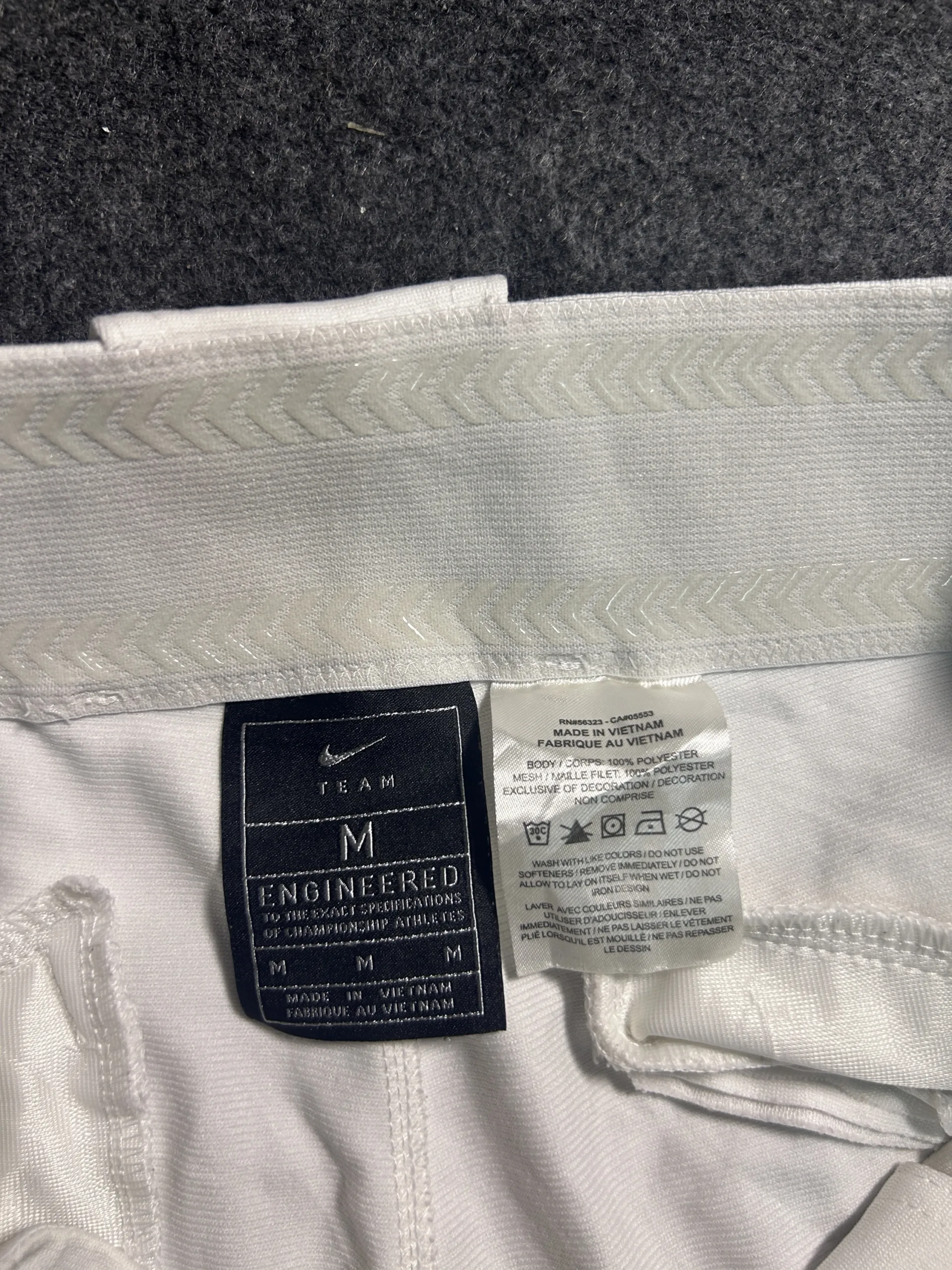 Nike White Baseball Pants with Side Stripe – Athletic Fit – Waist 36