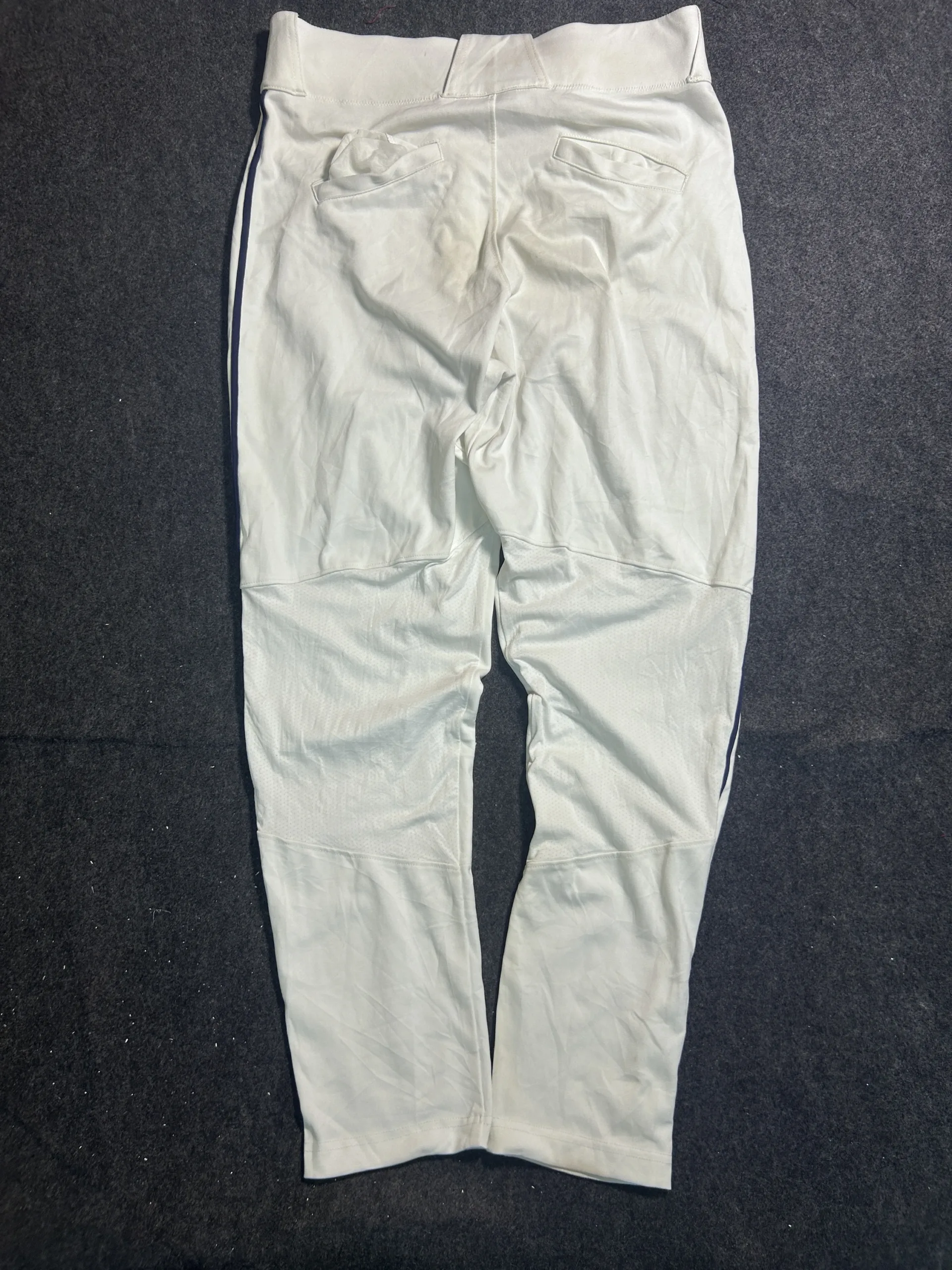 Nike White Baseball Pants with Side Stripe – Athletic Fit – Waist 36