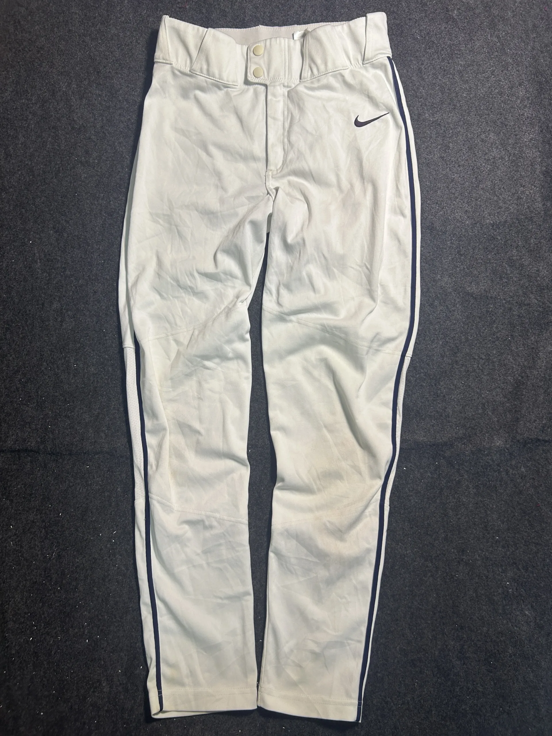 Nike Team Baseball Pants White Navy Stripe – Size S (Waist 30)