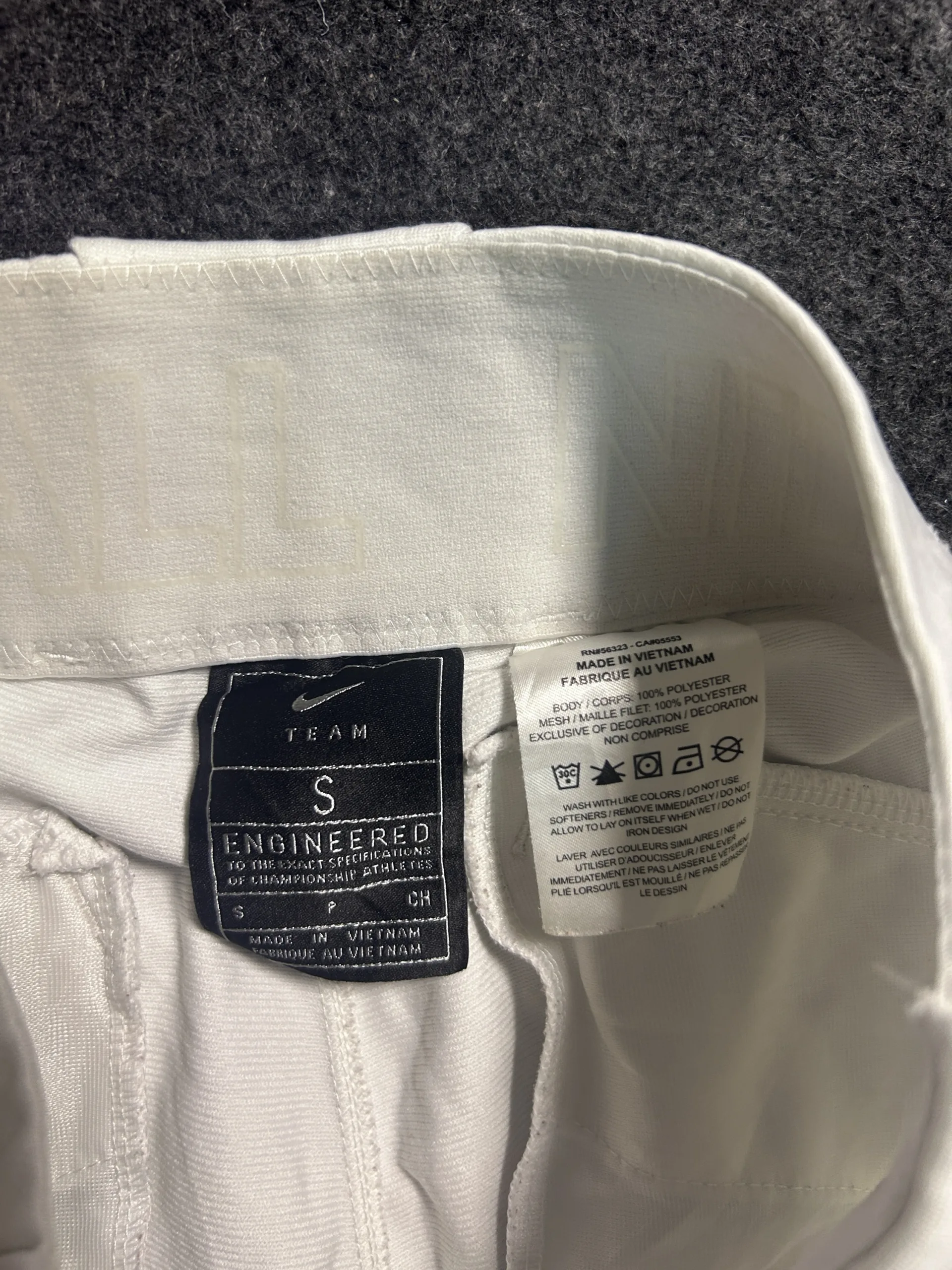 Nike Team Baseball Pants White Navy Stripe – Size S (Waist 30)