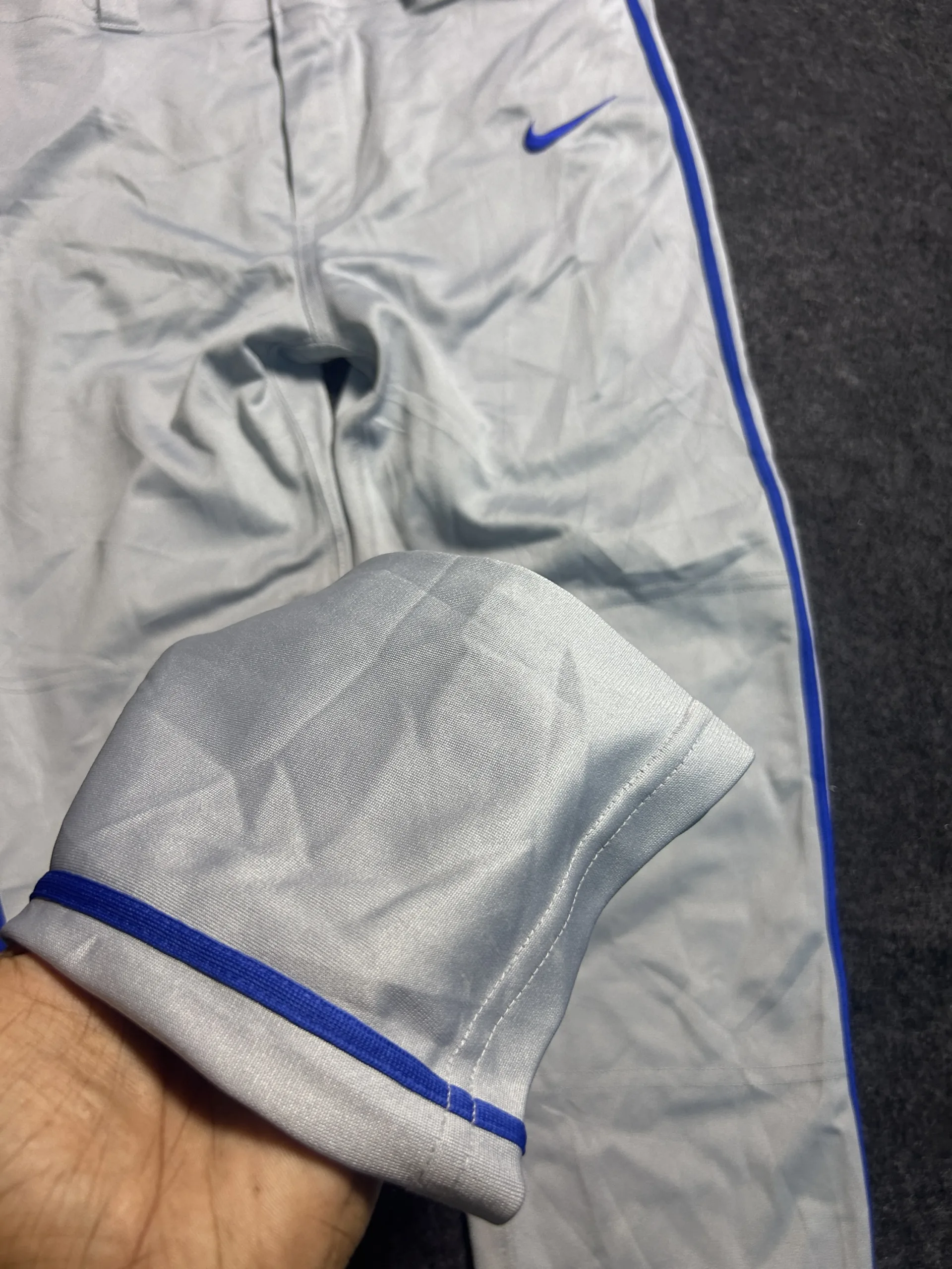 Nike Dri-FIT Baseball Pants Grey Blue (Waist 30)