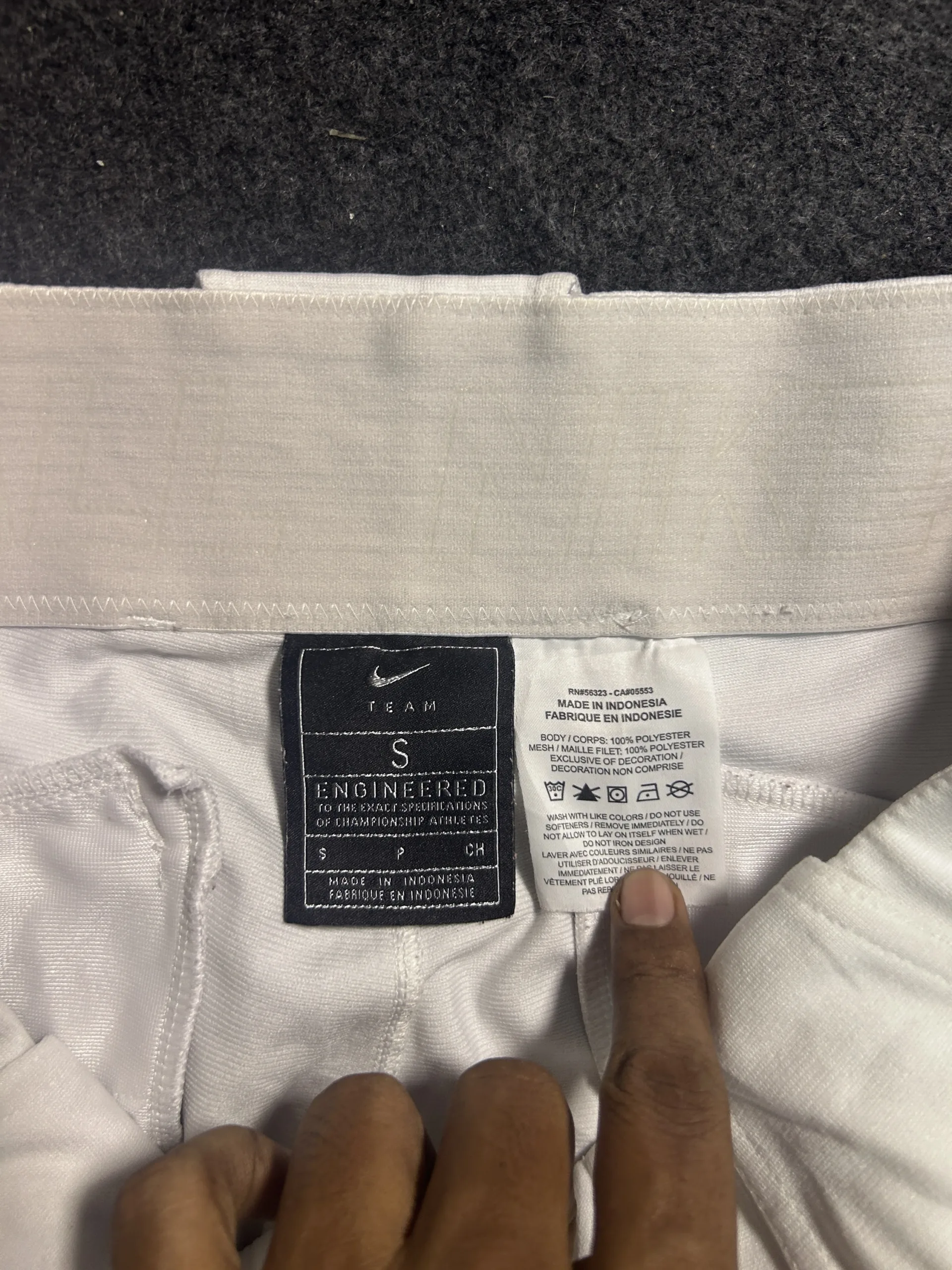 Nike Team Performance Pants White Waist 32
