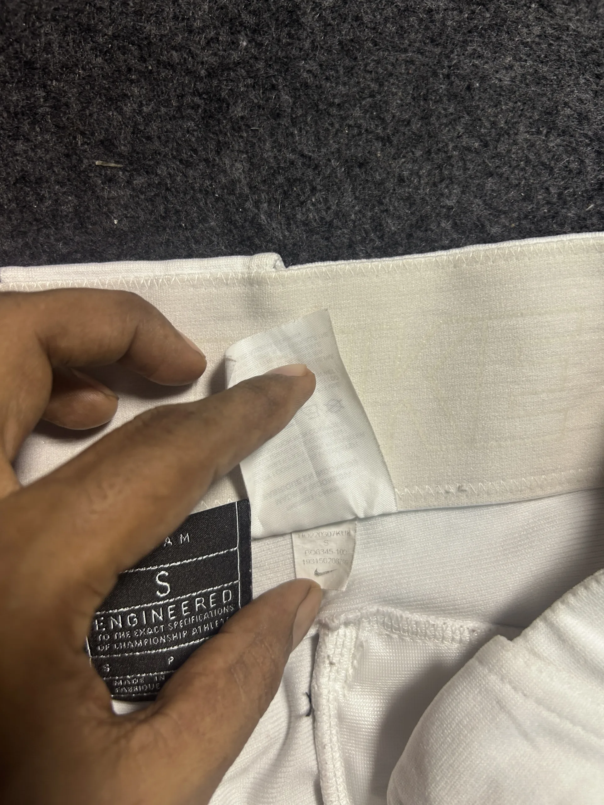 Nike Team Performance Pants White Waist 32