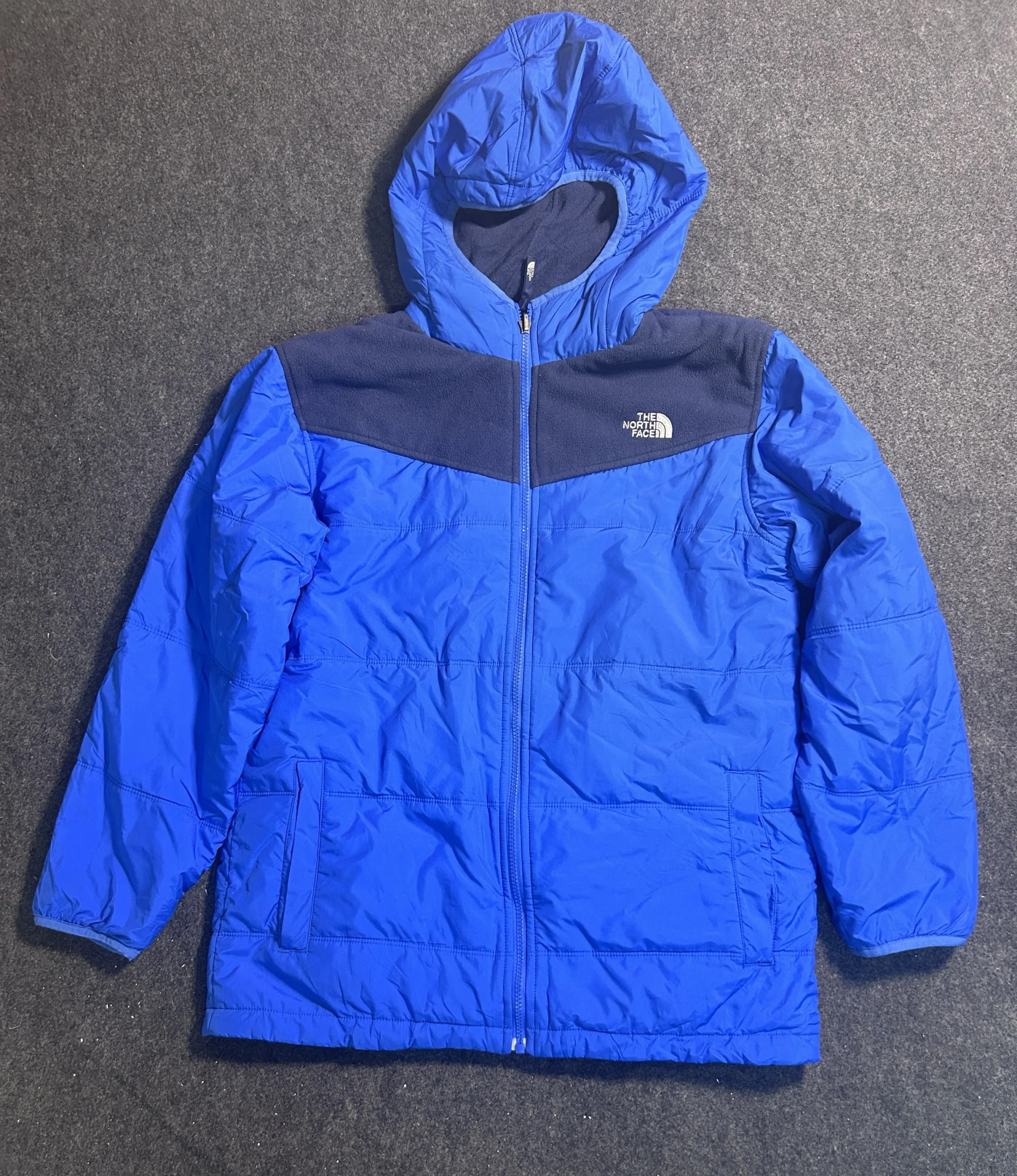 The North Face Reversible Hooded Insulated Jacket Blue/Navy | Men’s M