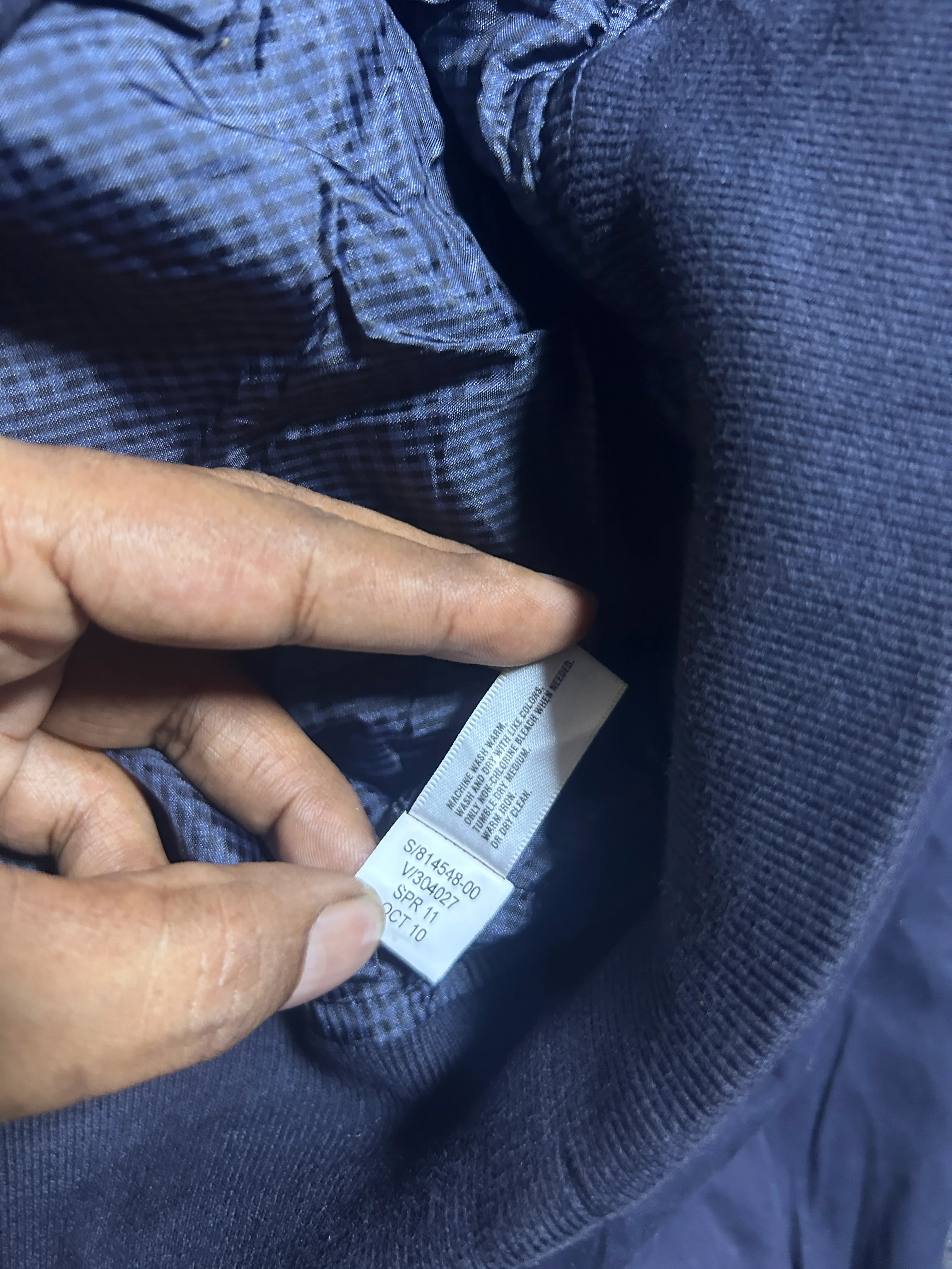 GAP Men’s Navy Blue Nylon Bomber Jacket | Lightweight Jacket