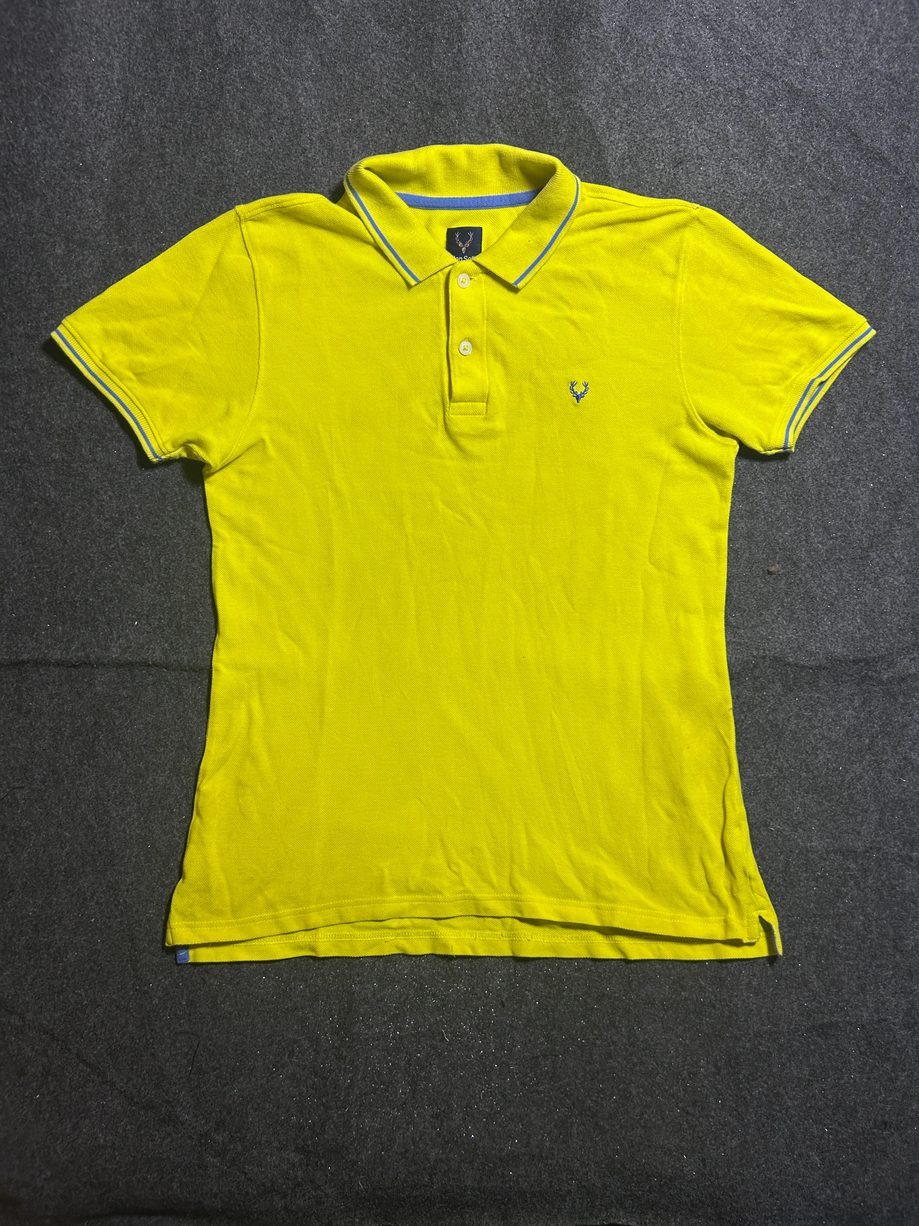Allen Solly Junior Yellow Polo T-Shirt | 100% Cotton Piqué Polo| M