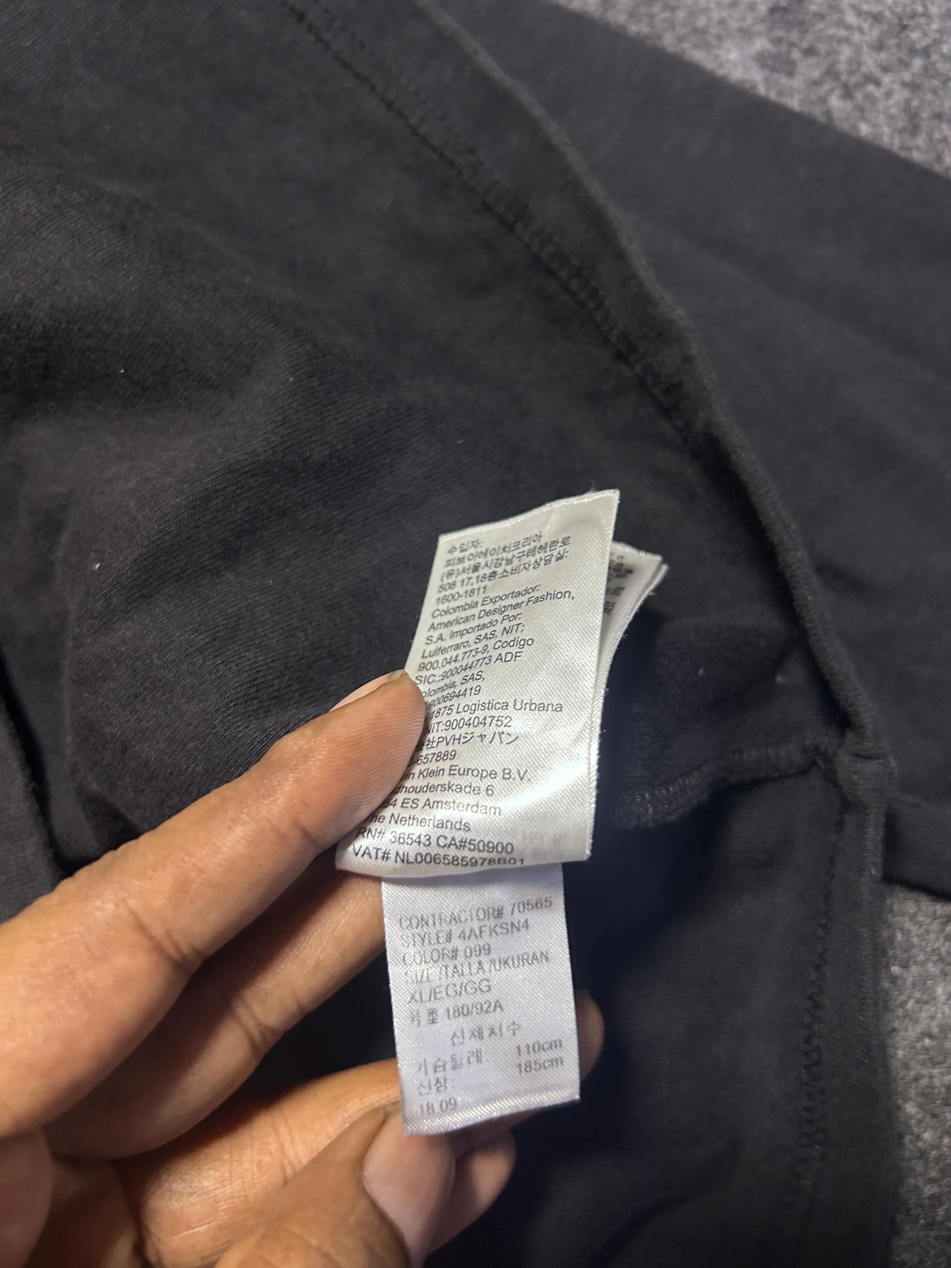Calvin Klein Jeans Black Full Sleeve Sweatshirt – Graphic Logo Print | XL
