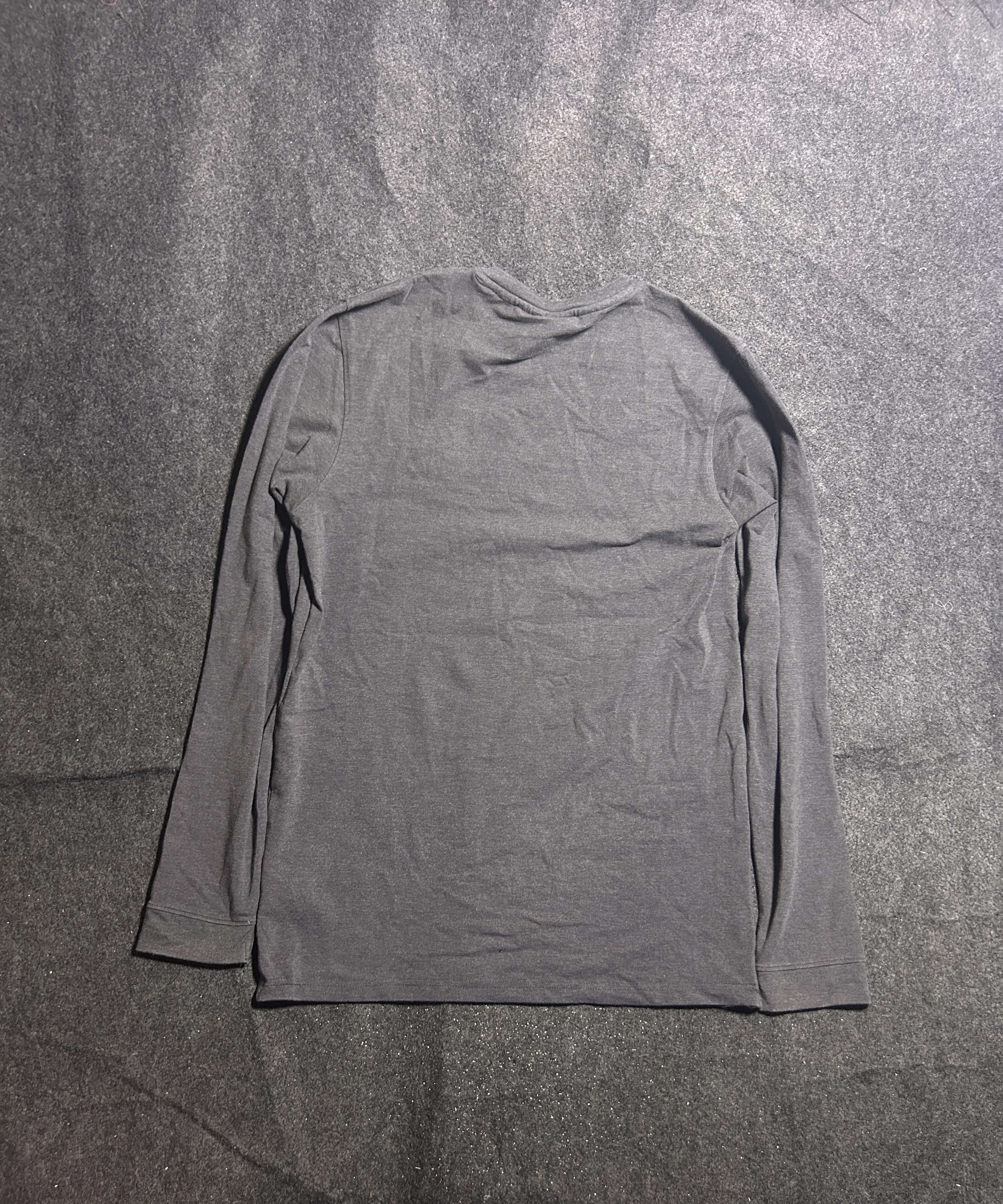 Lacoste Long Sleeve T-Shirt Charcoal | Cotton Stretch | M