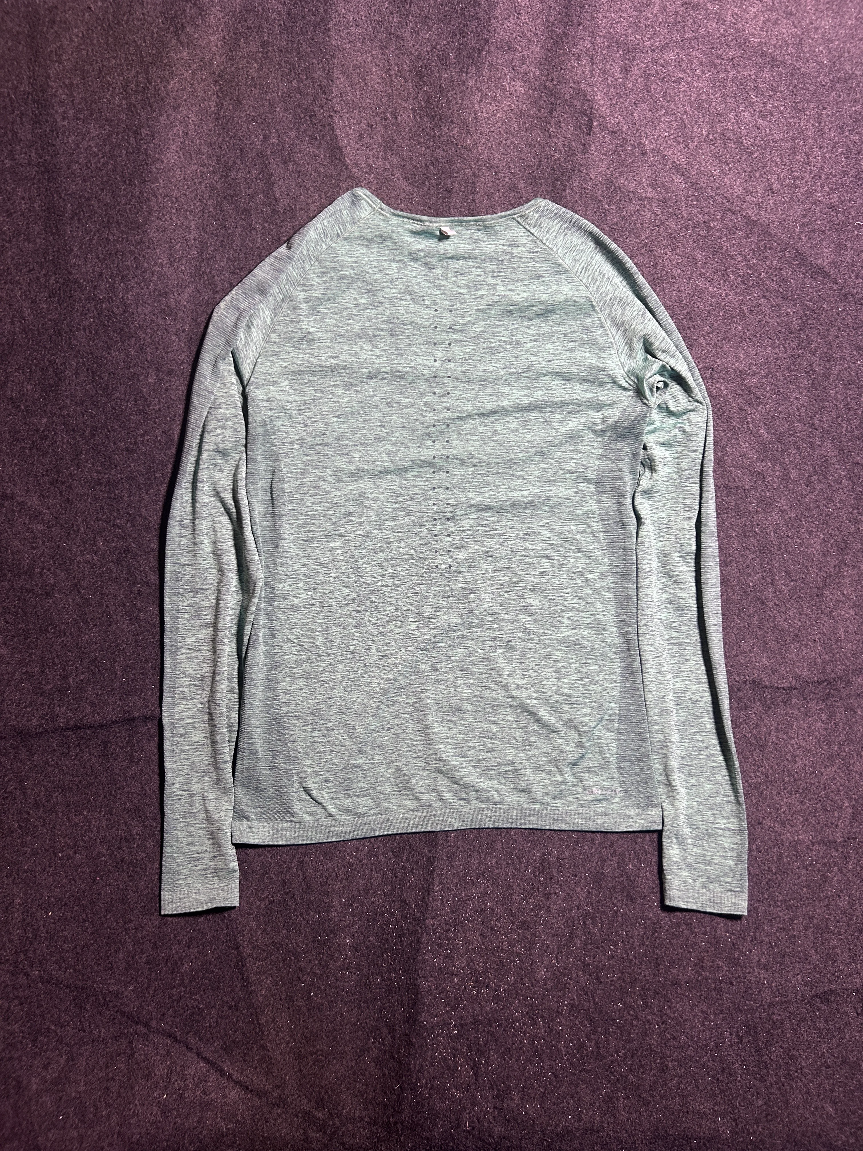 Nike Dri-FIT Long Sleeve Grey Performance Running Tshirt