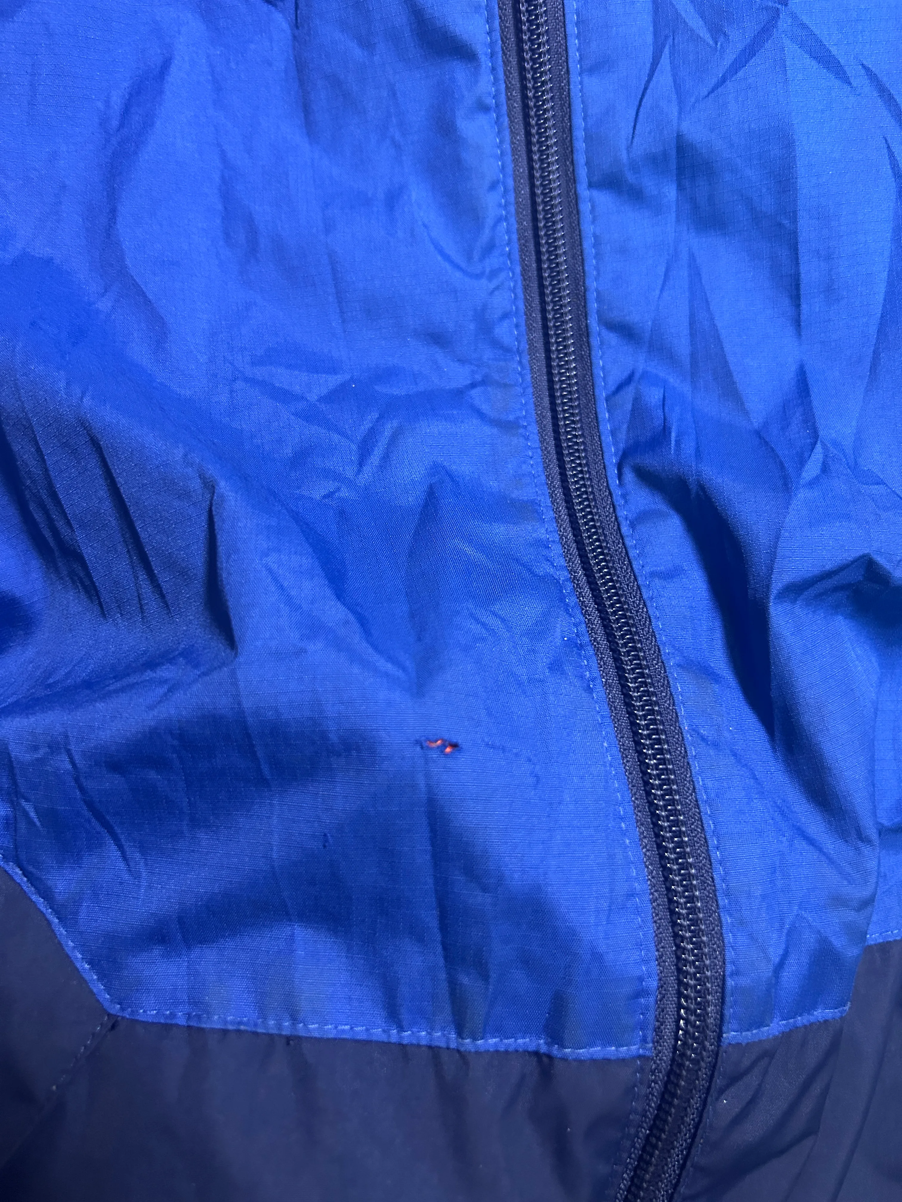 Quechua Outdoor Explorer Blue & Navy Hooded Hiking Jacket – S