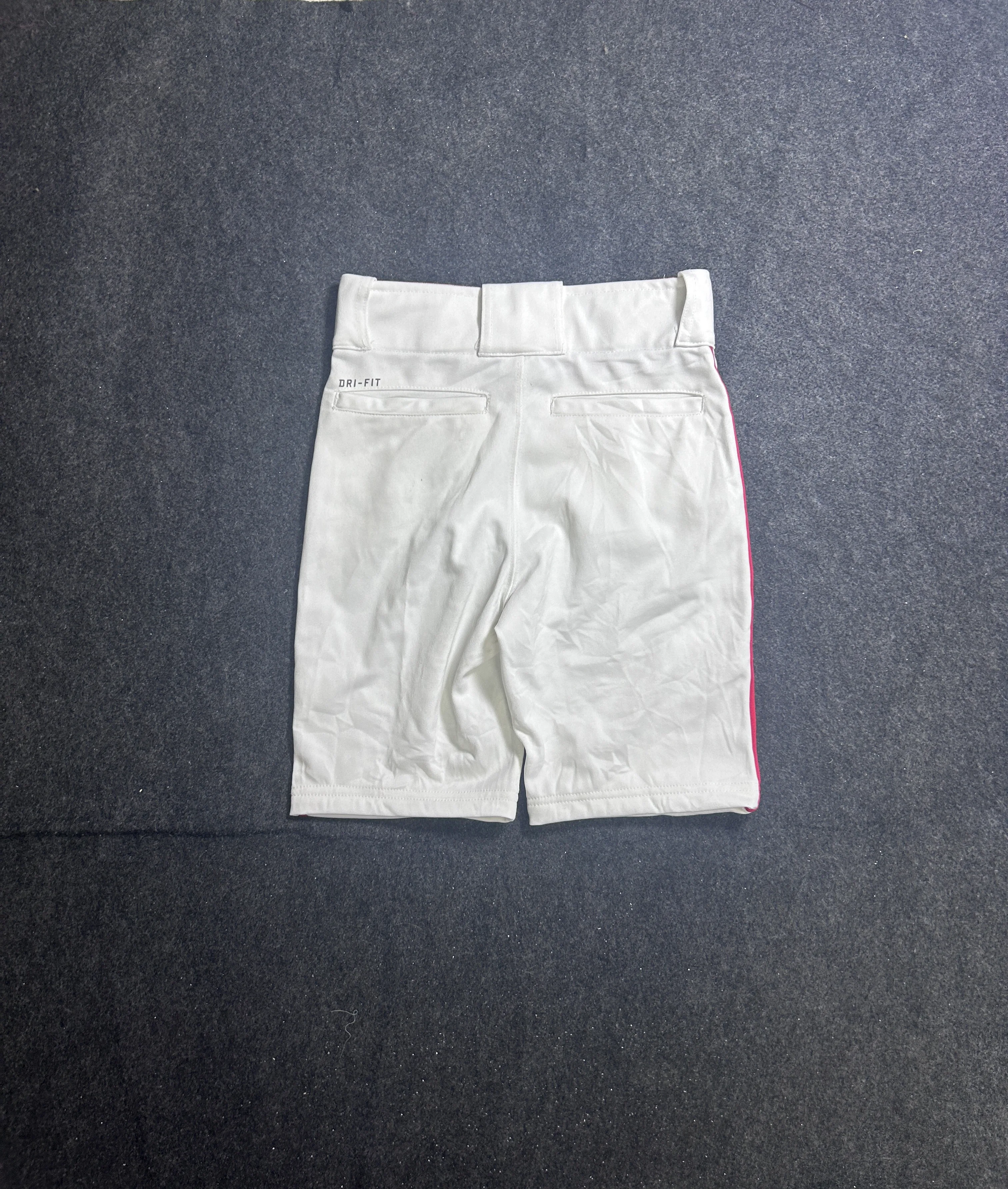 Nike Dri-FIT Athletic Shorts – White/Red  | Size L