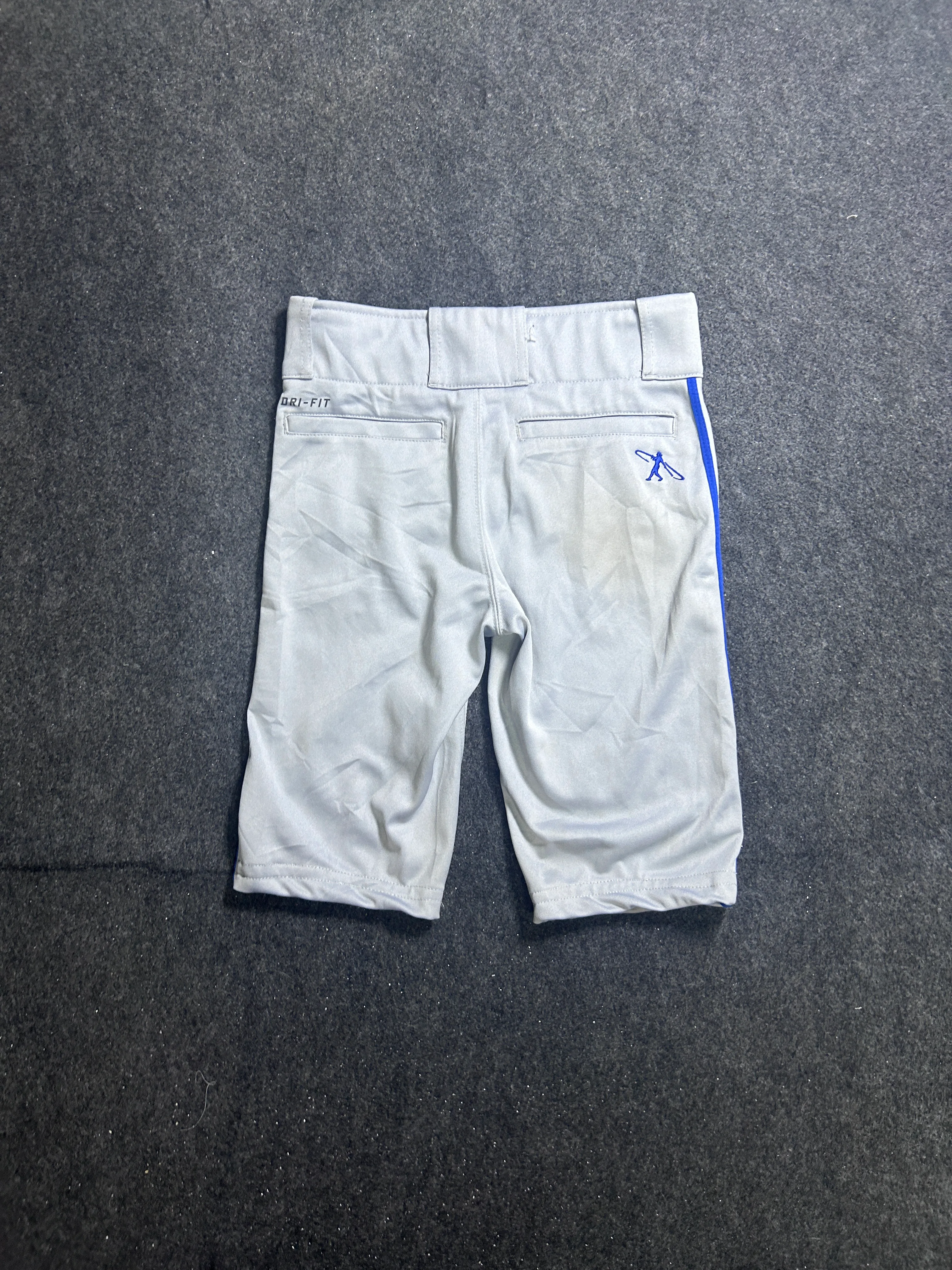 Nike Dri-FIT Athletic Shorts – White/Blue | Size S