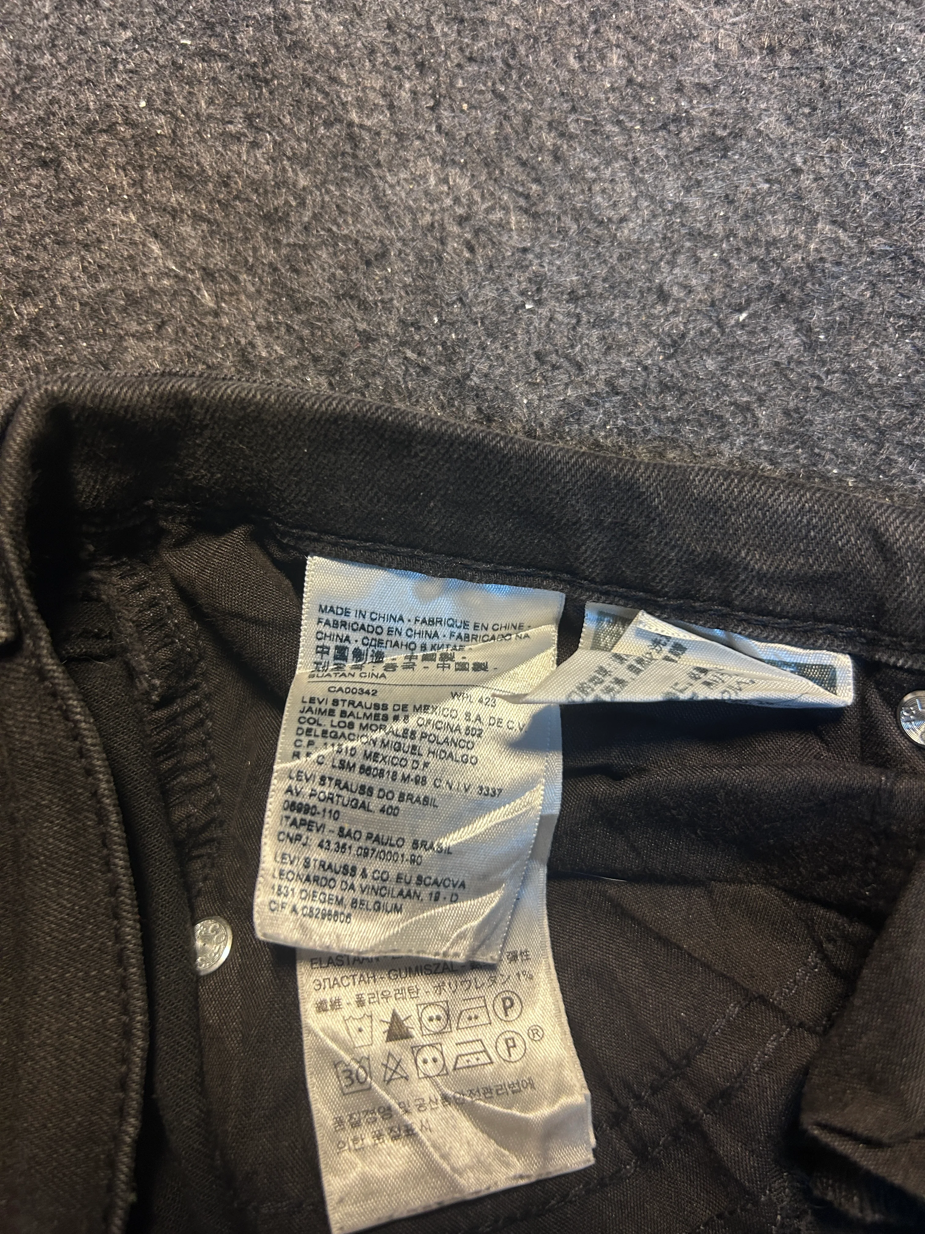 Levi’s Women’s Black Denim Jeans | Classic 5-Pocket | XL