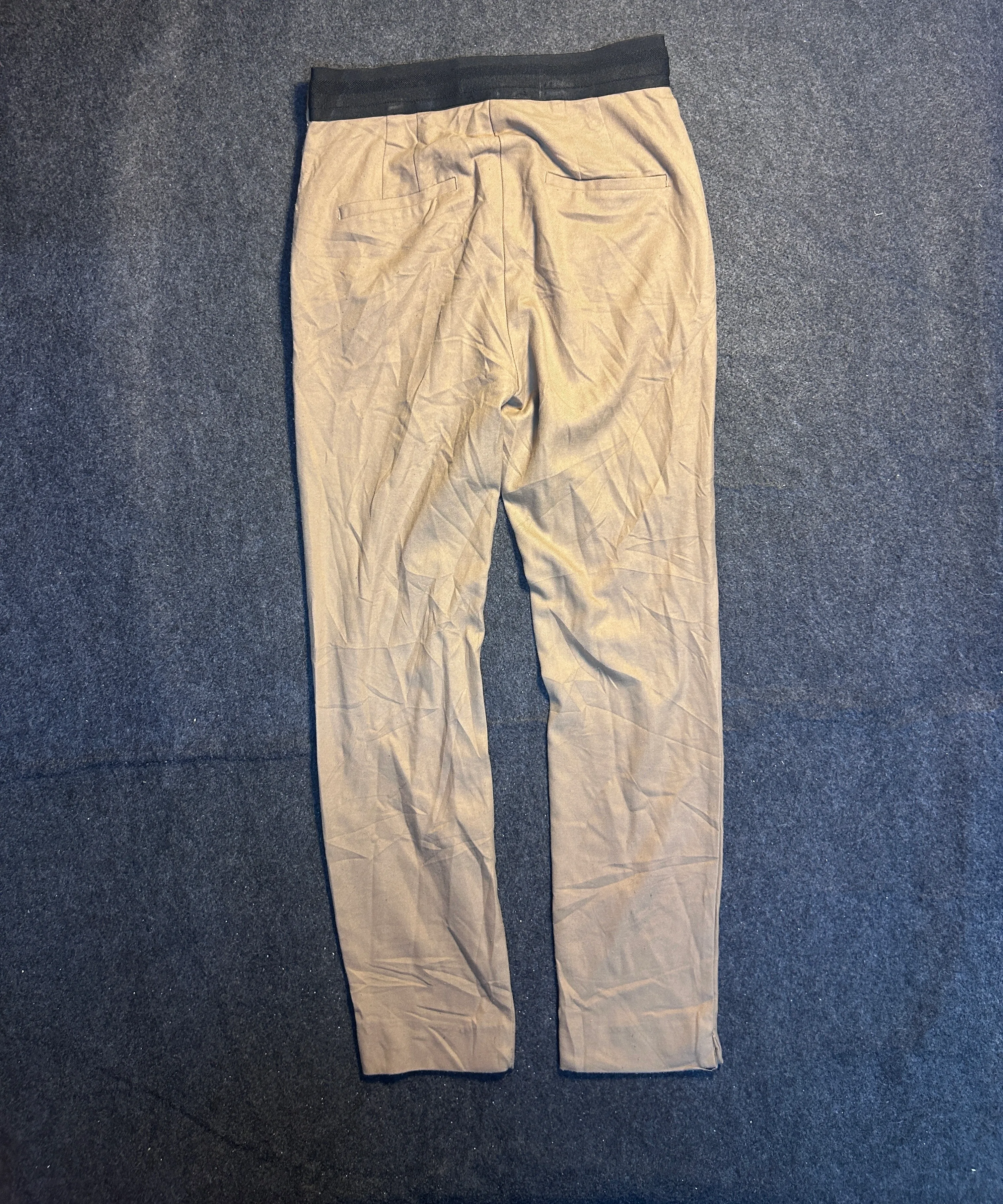 Zara Women’s Beige Straight-Leg Trousers