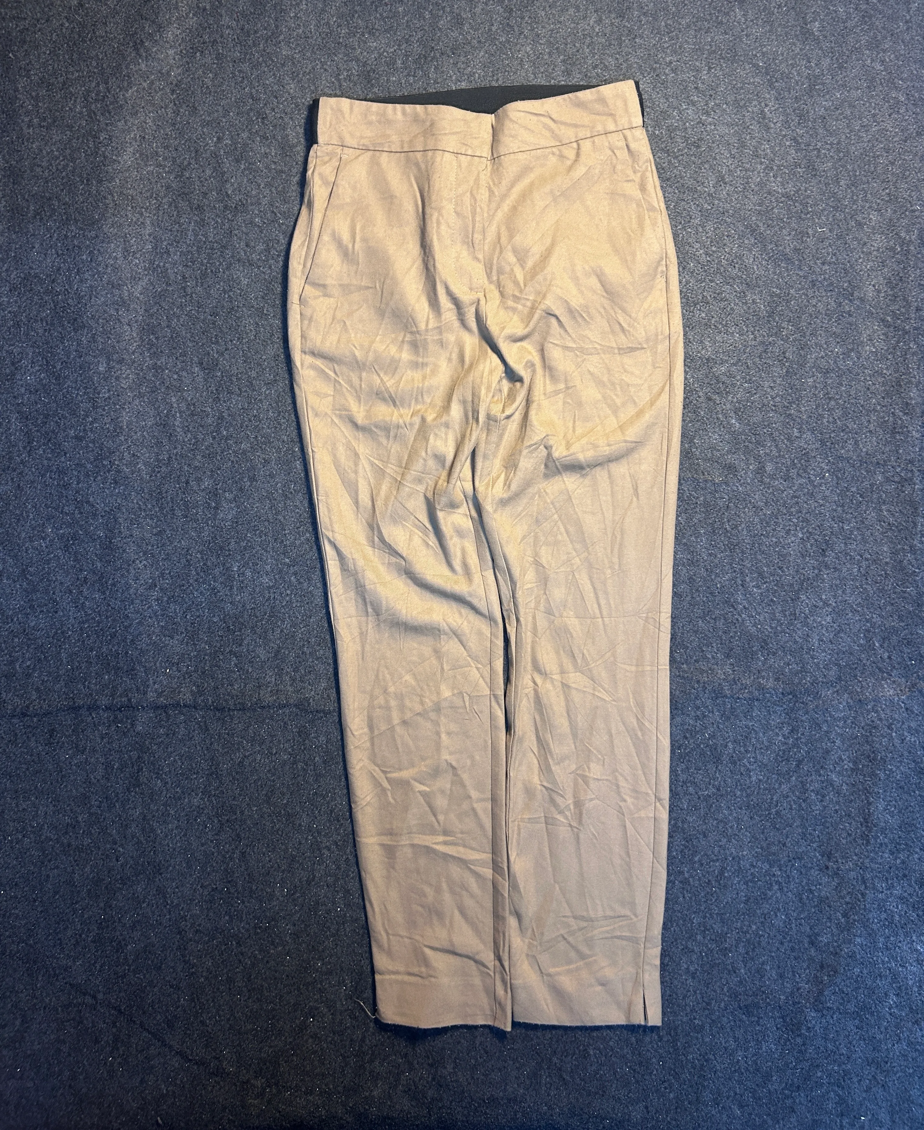 Zara Women’s Beige Straight-Leg Trousers