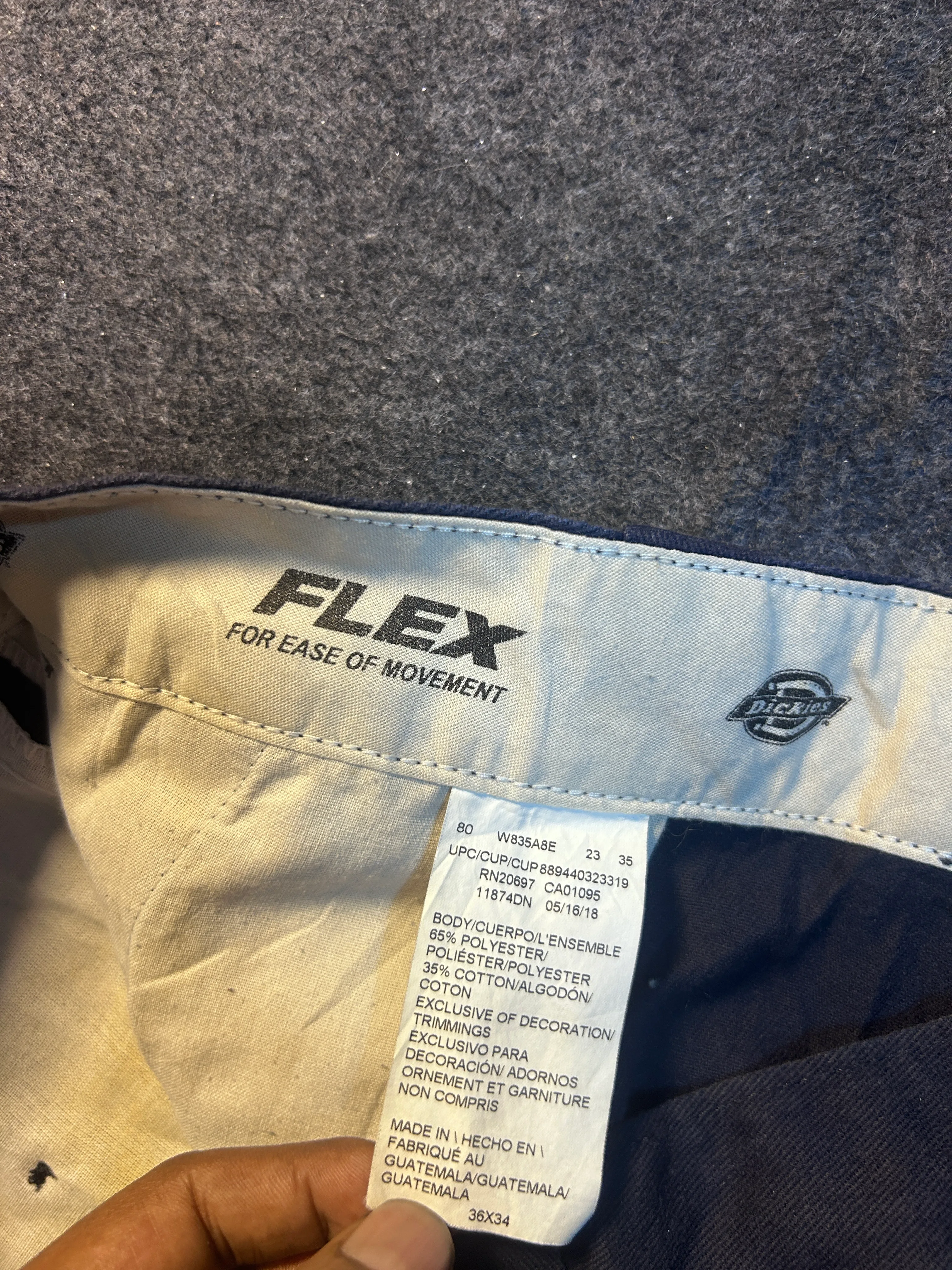 Dickies 874 Original Fit Flex Work Pants Men’s Navy Blue