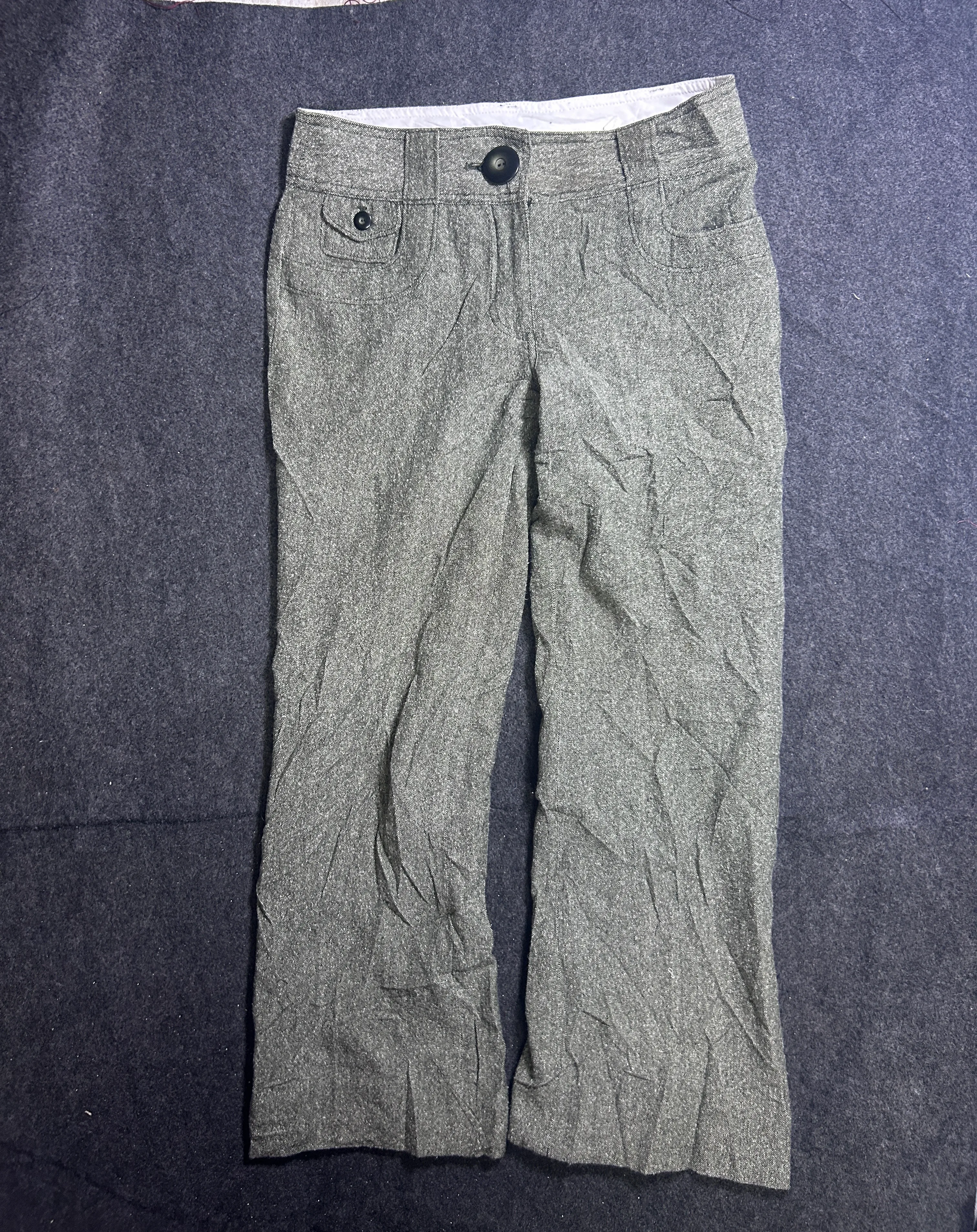 H&M Women’s Grey Trousers | Straight Fit Formal Casual Pants