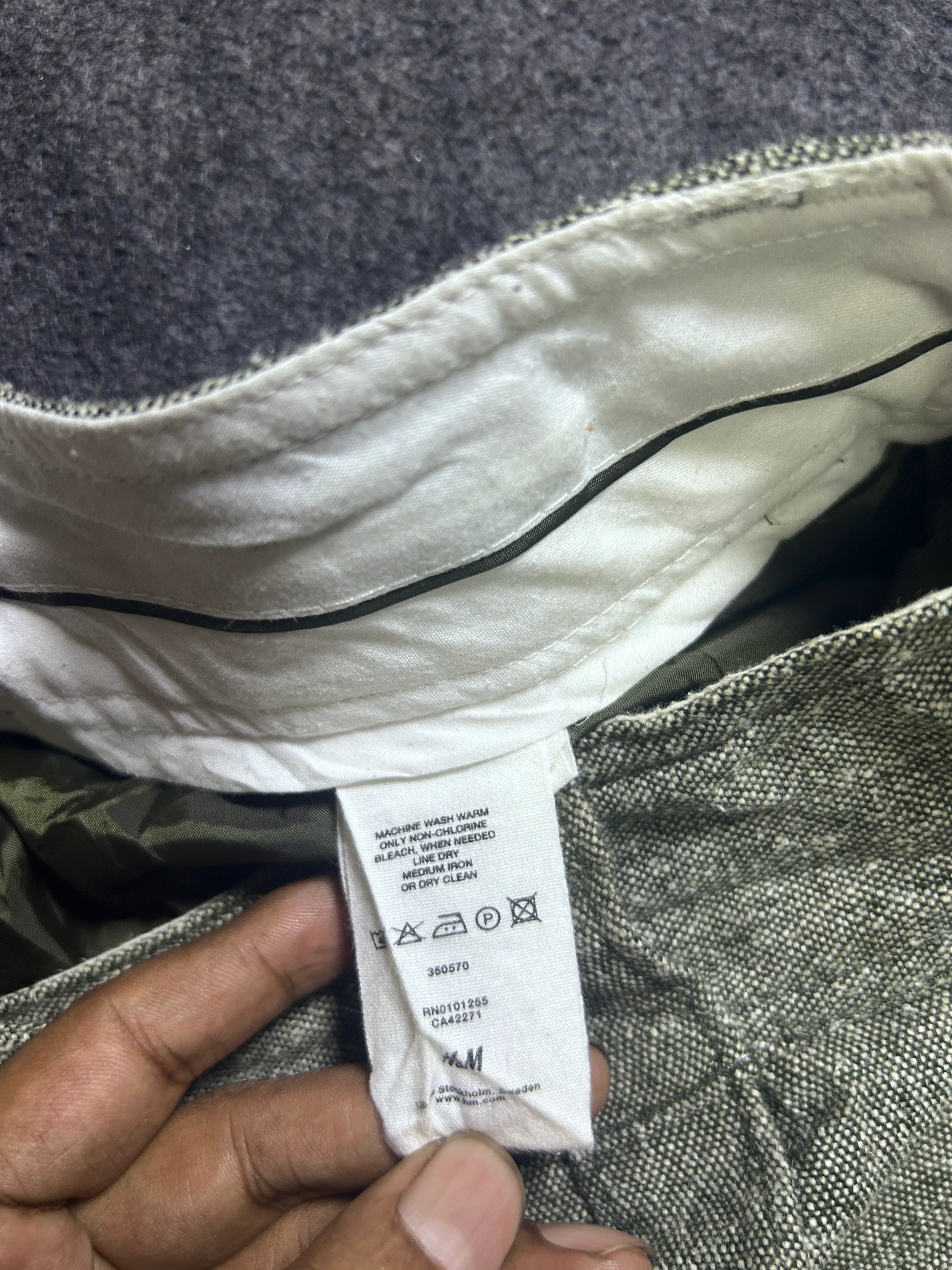 H&M Women’s Grey Trousers | Straight Fit Formal Casual Pants