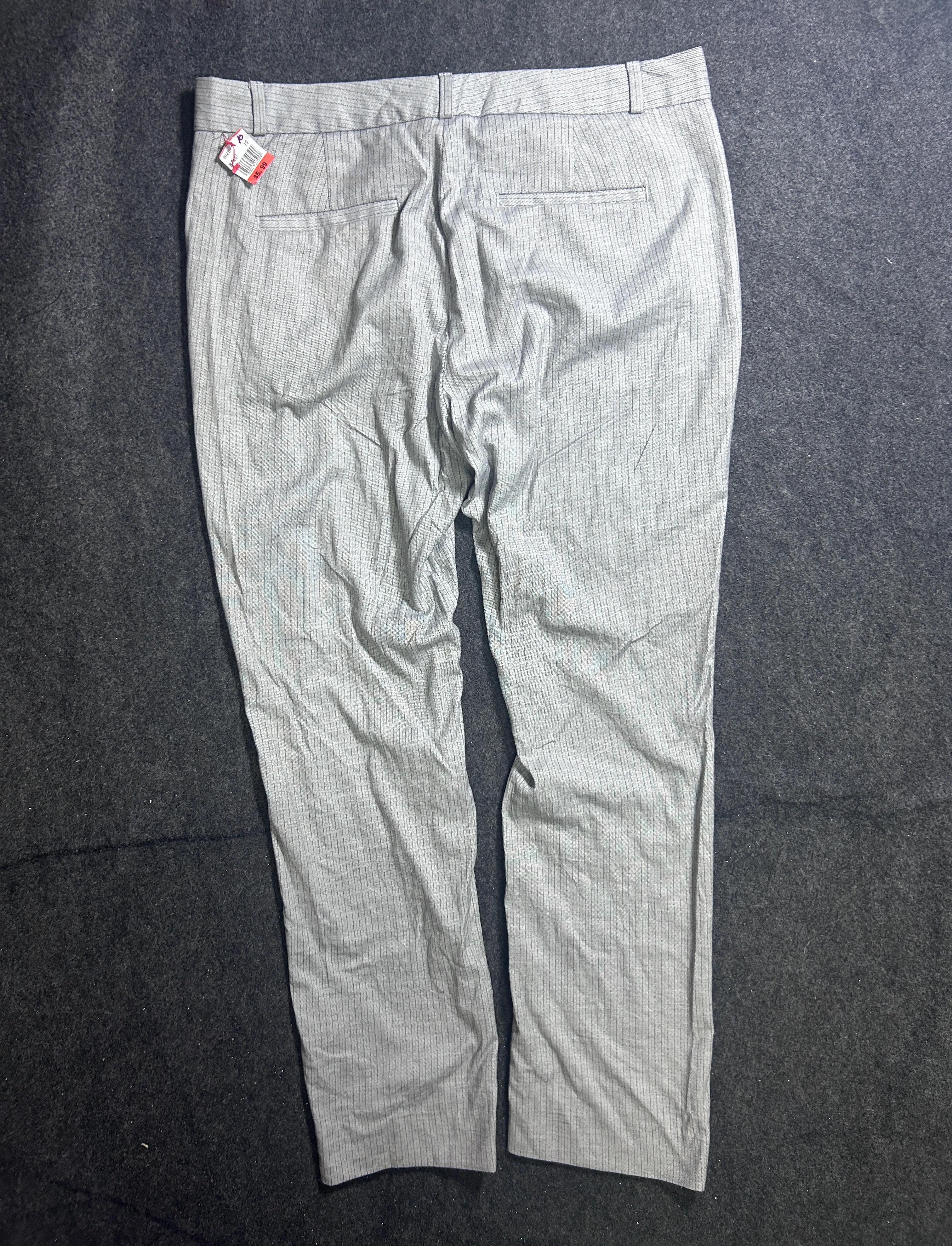 Banana Republic Ryan Women’s Grey Pinstripe Slim-Straight Trousers