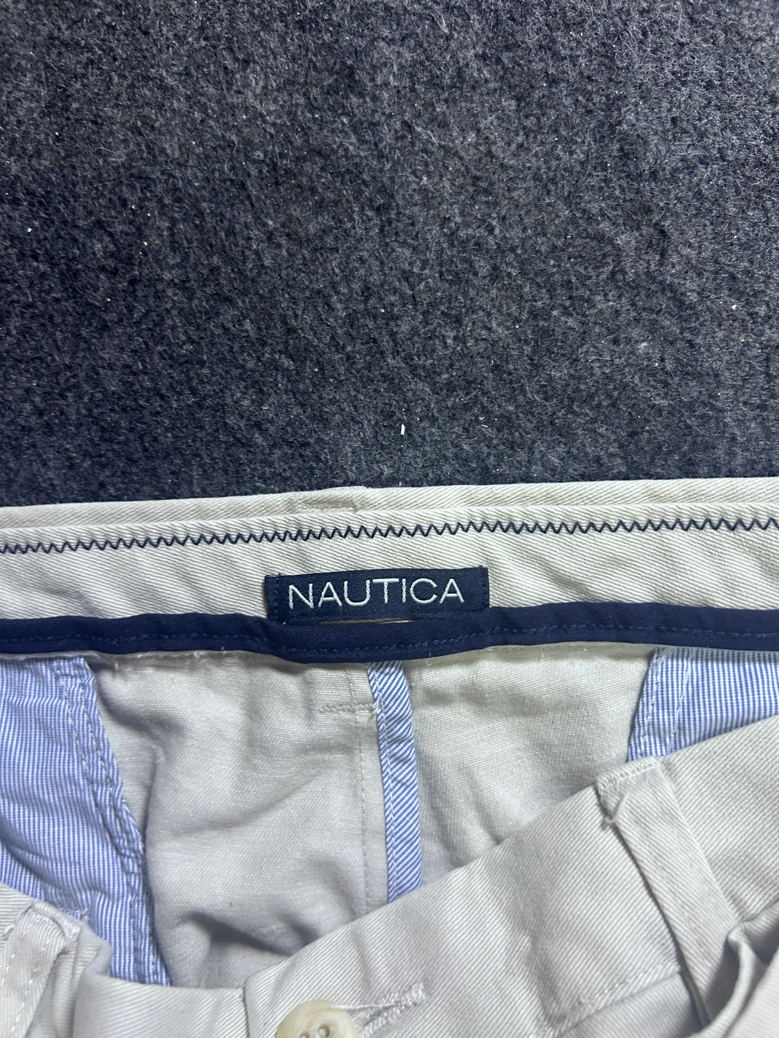 Nautica Men’s Light Beige Chino Pants | Classic Cotton Trousers