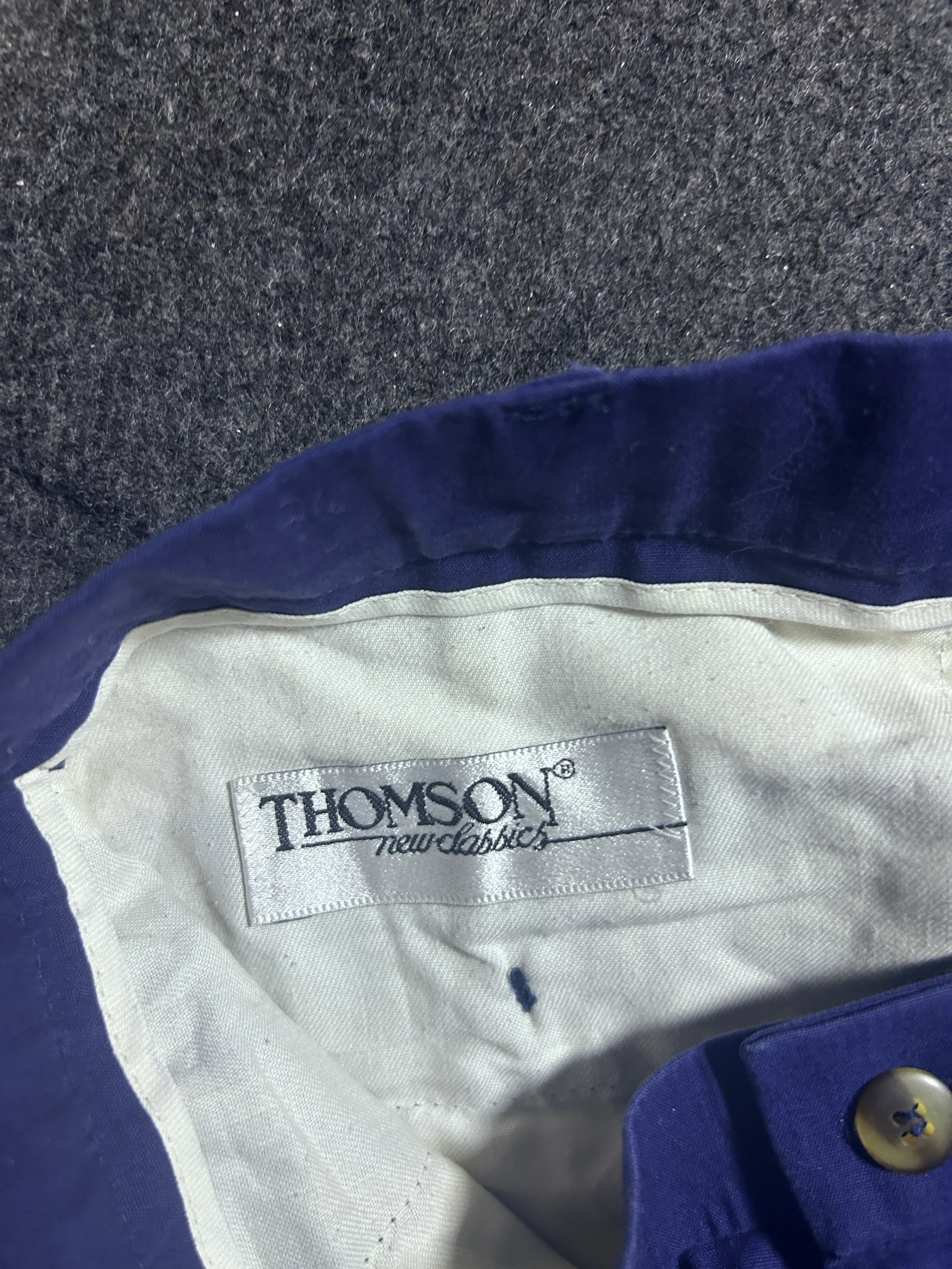Thomson New Classic Men’s Baggy Fit Blue Cotton Trousers