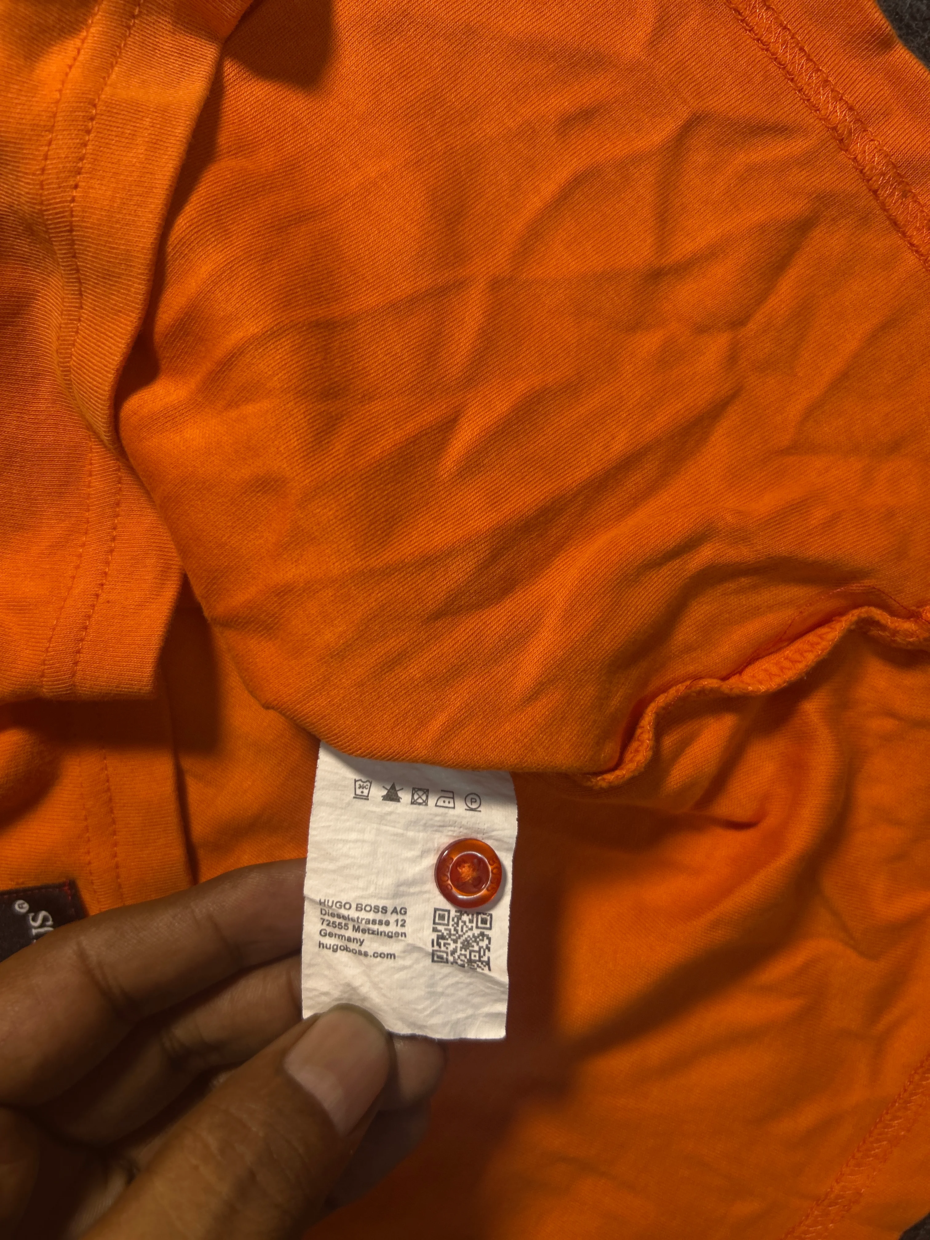 Porsche x BOSS Men’s Orange Polo T-Shirt – Regular Fit Designer Collaboration