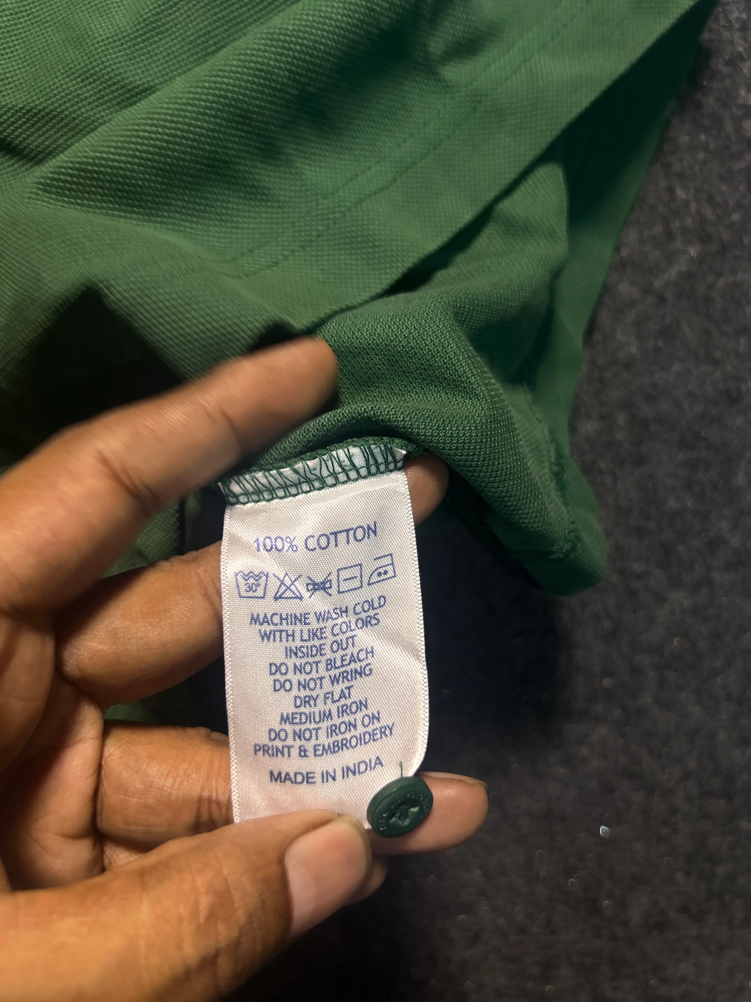 S. Polo Assn. Green & Navy Colorblock Polo T-Shirt