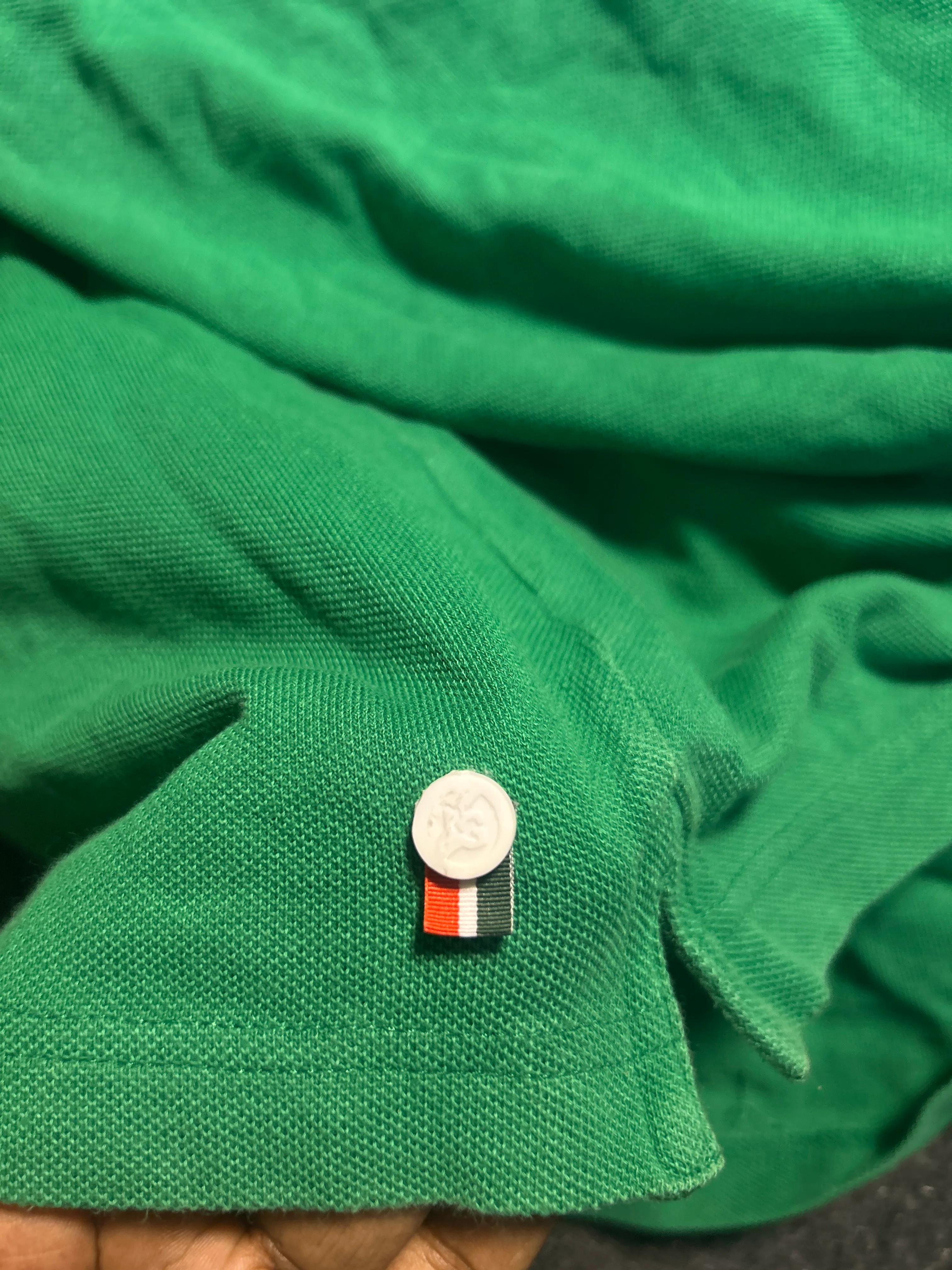 Lacoste Green Contrast Collar Polo T-Shirt – Men’s Classic Cotton Polo
