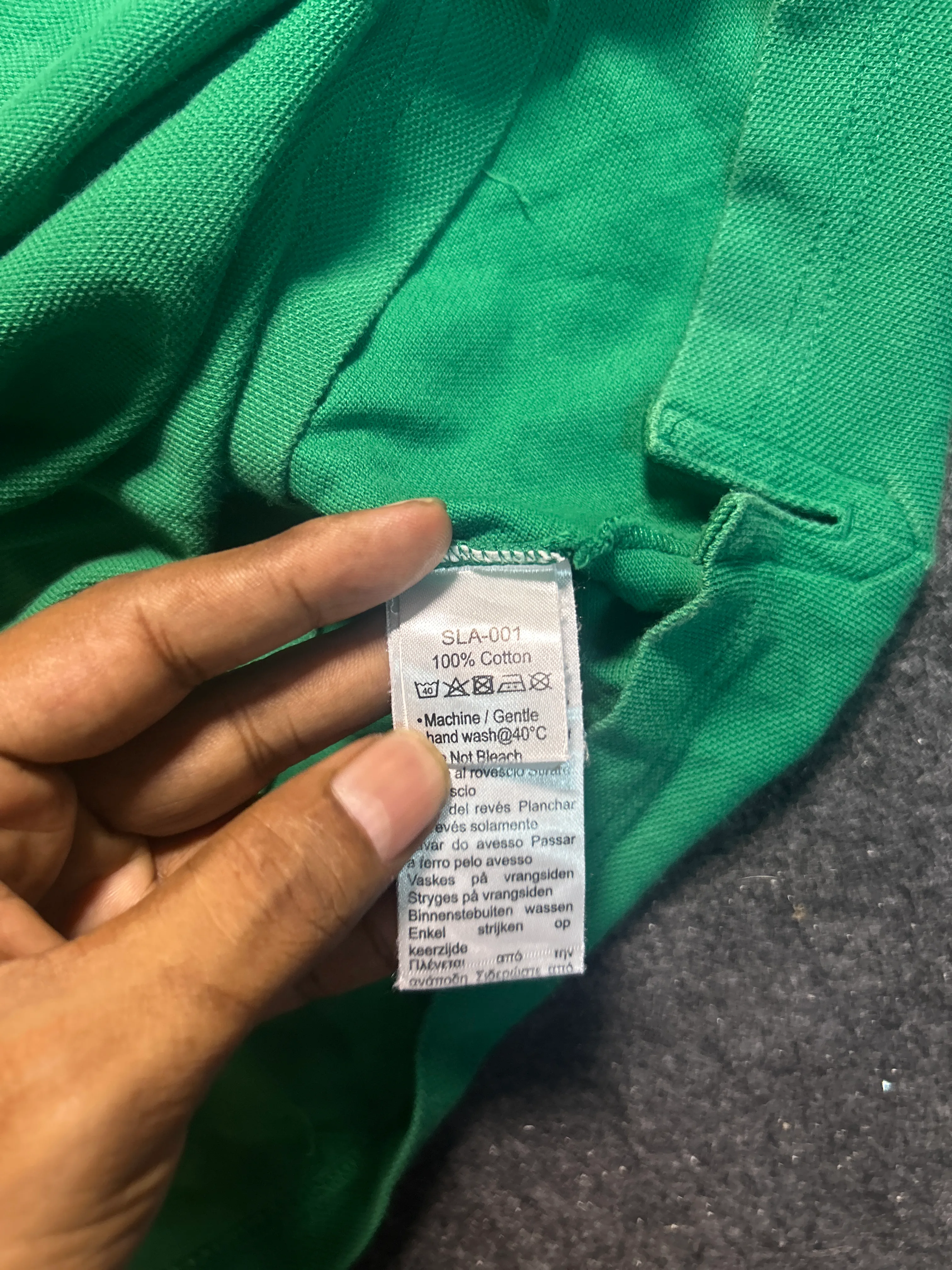 Lacoste Green Contrast Collar Polo T-Shirt – Men’s Classic Cotton Polo