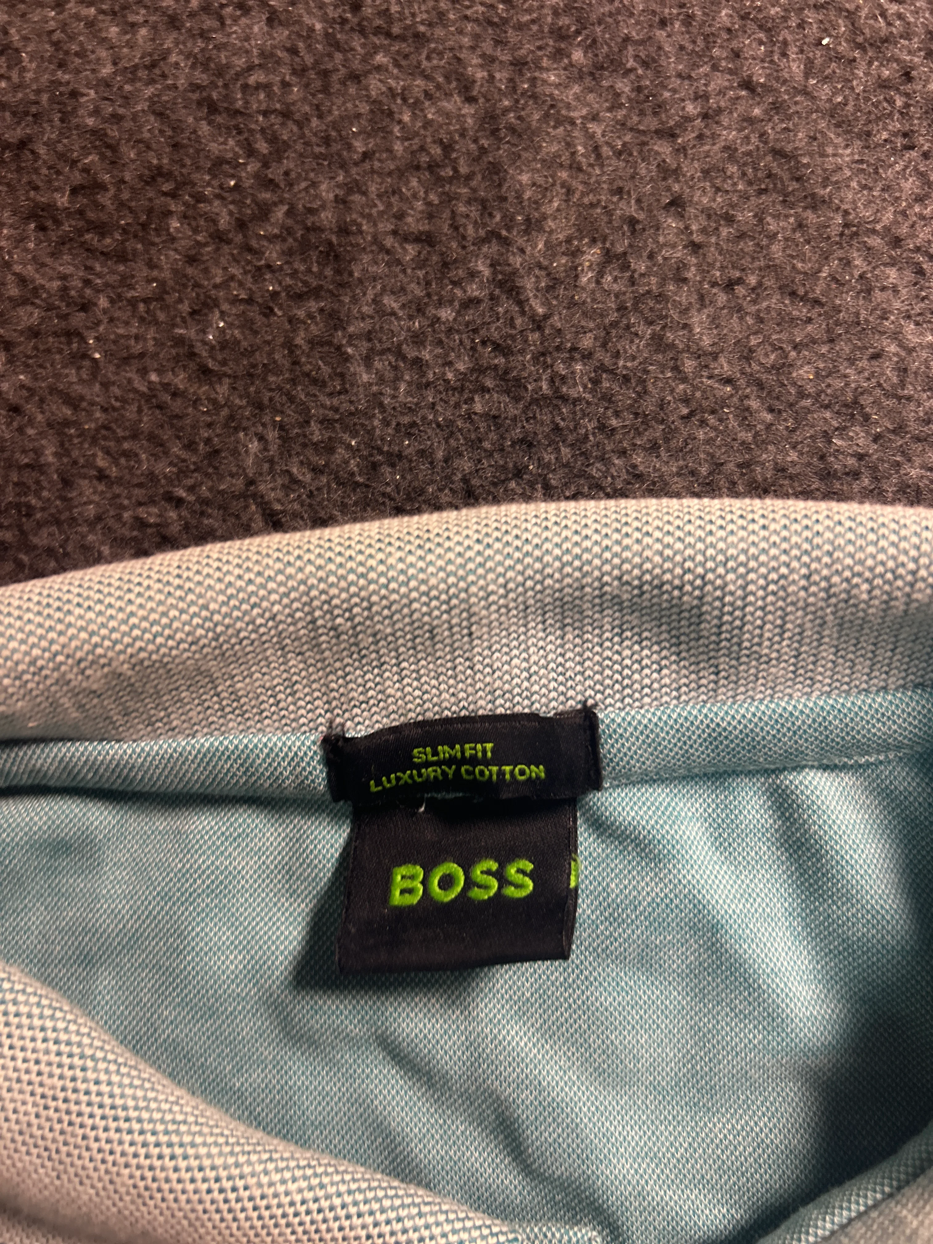 BOSS Hugo Boss Men’s Slim Fit Luxury Cotton Polo T-Shirt – Light Blue