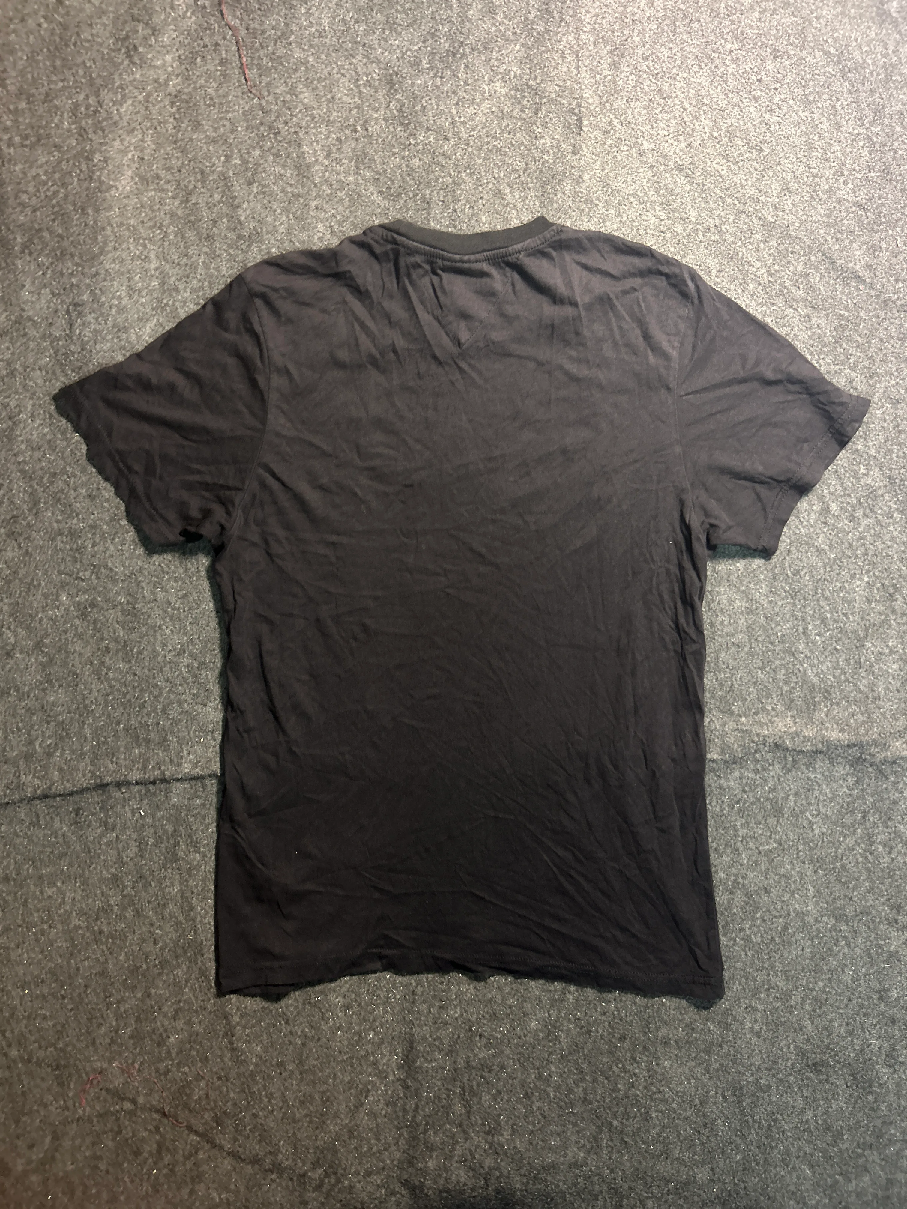 Tommy Jeans Black Cotton Graphic T-Shirt |M
