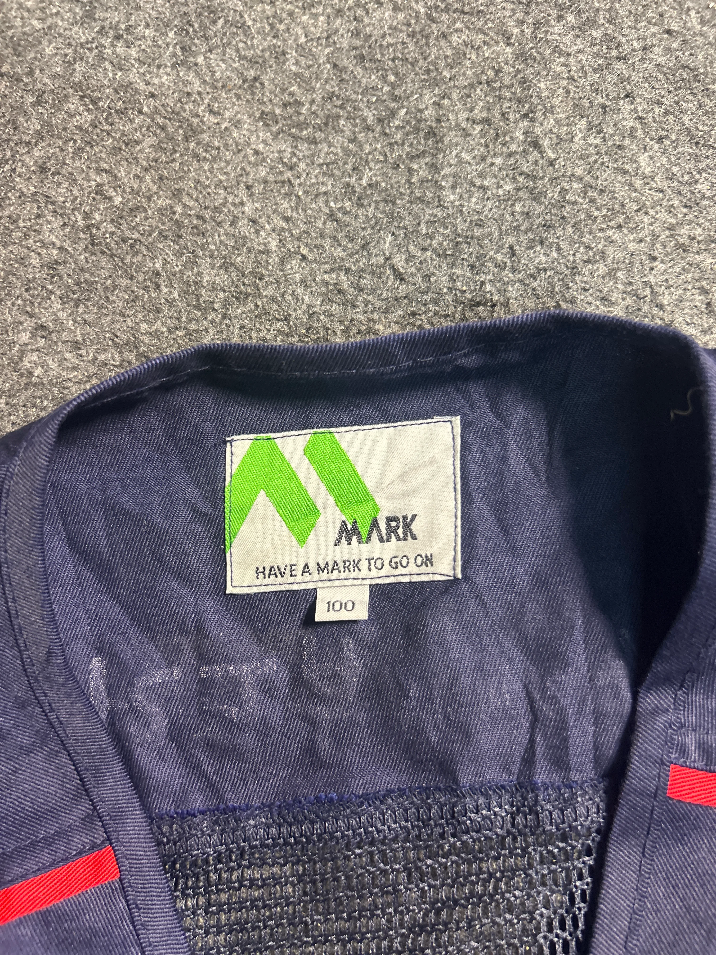 M MARK Korean Multi-Pocket Utility Vest Navy M thrift clothing India back view
