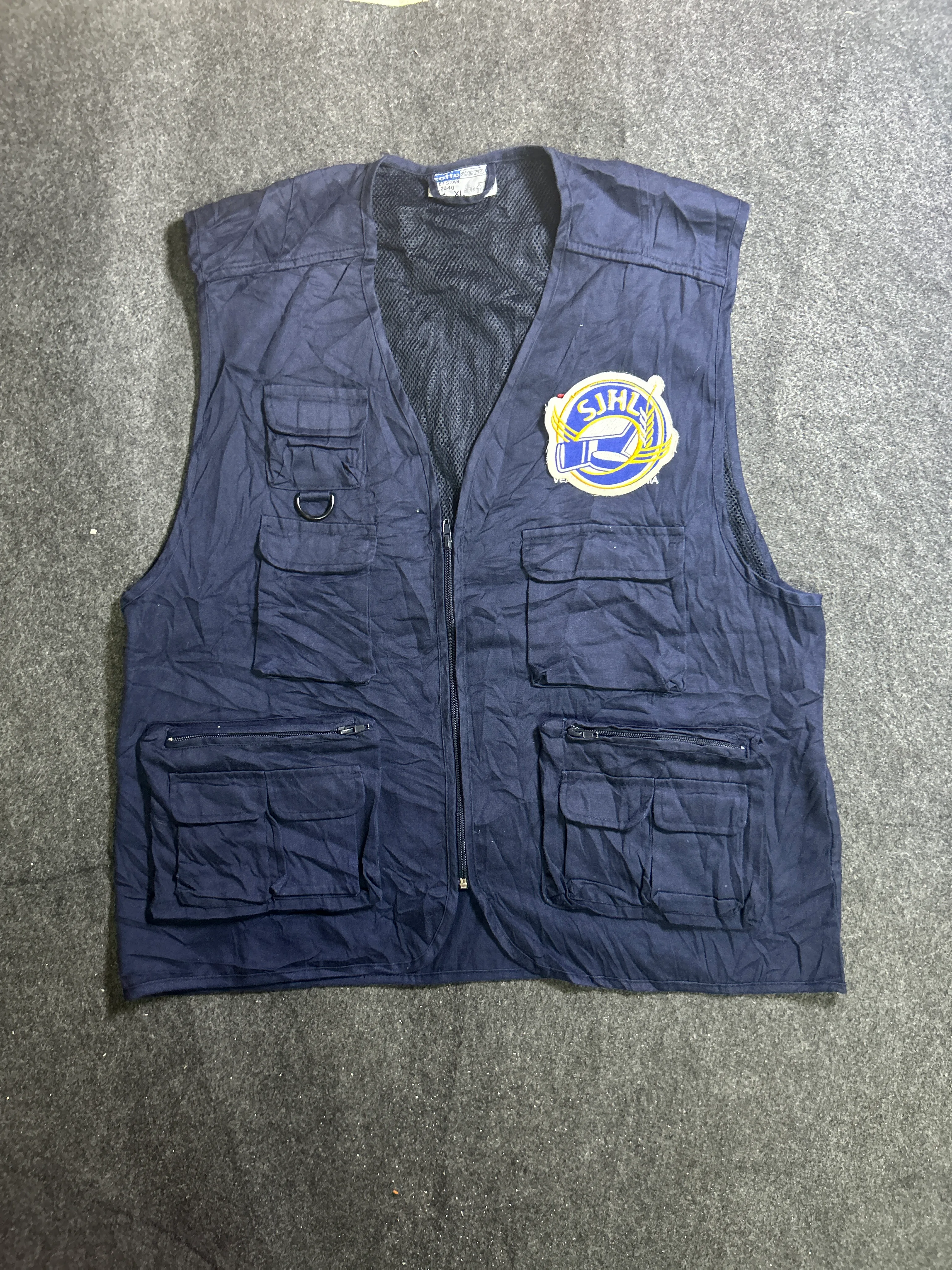 Cortezoro Fishing & Outdoor Multi-Pocket Utility Vest – Navy Blue – XL thrift clothing India