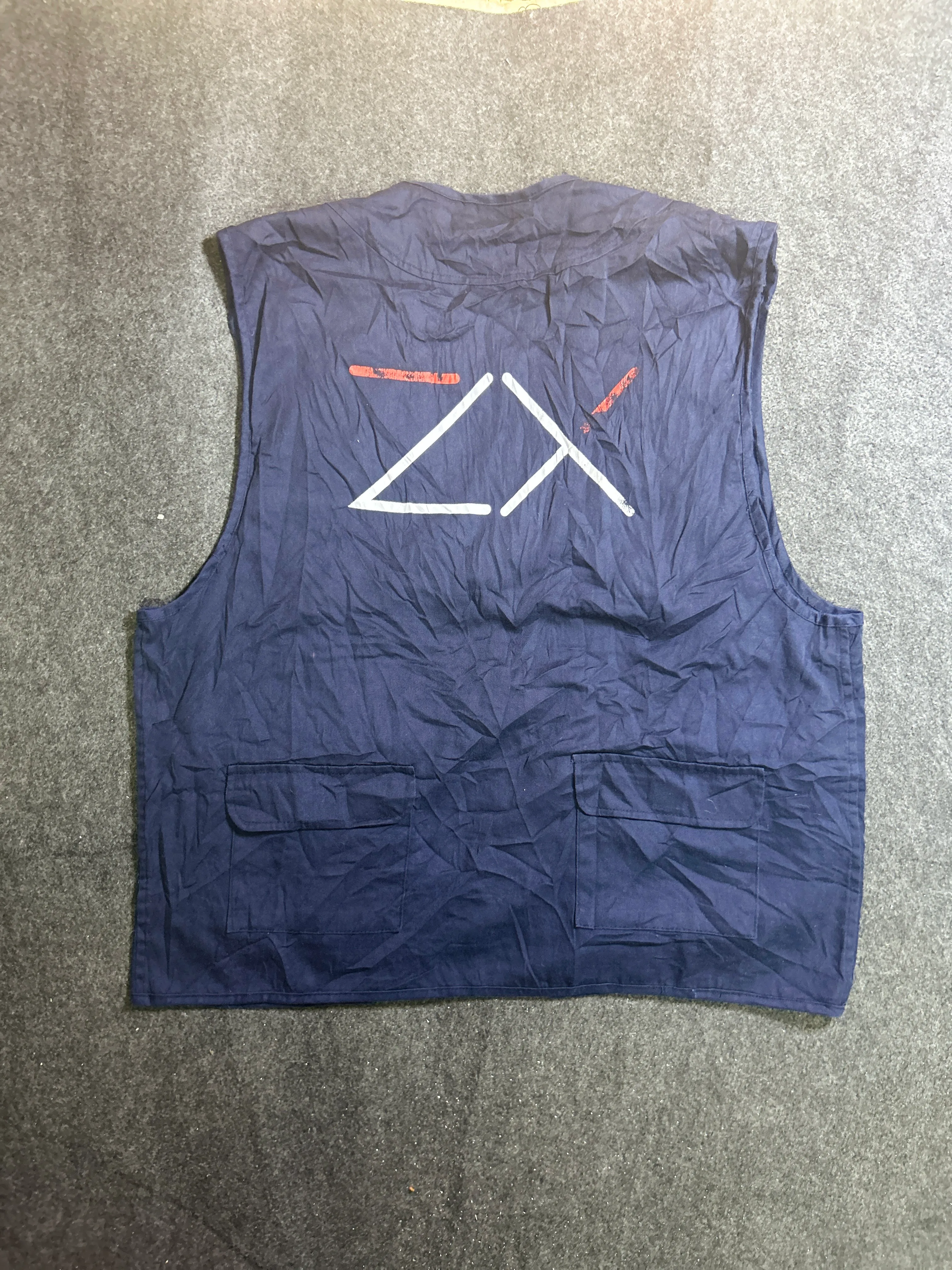 Cortezoro Fishing & Outdoor Multi-Pocket Utility Vest – Navy Blue – XL thrift clothing India back view