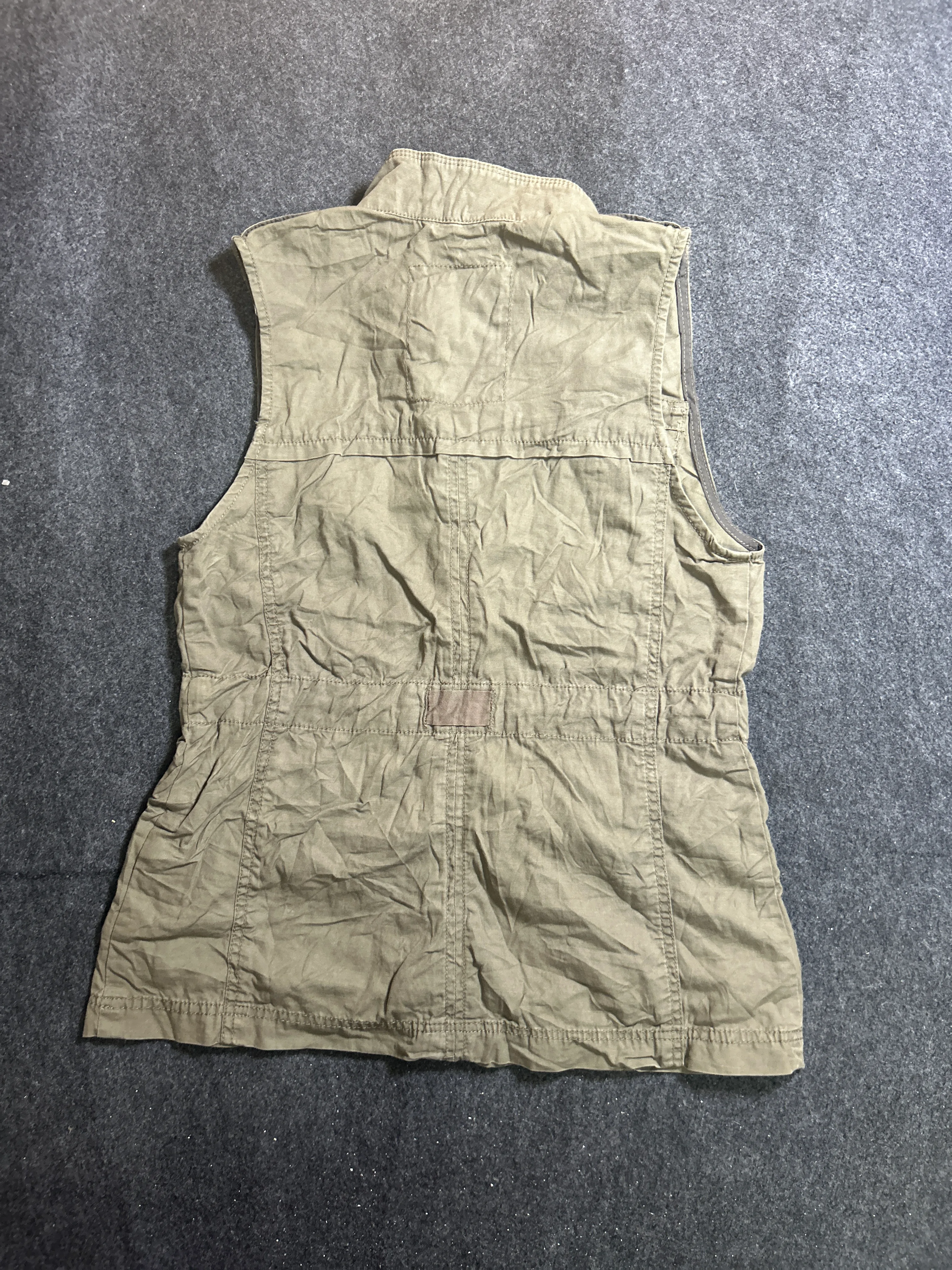 Abercrombie & Fitch Utility Outerwear Vest – Olive Green Multi-Pocket Size M
