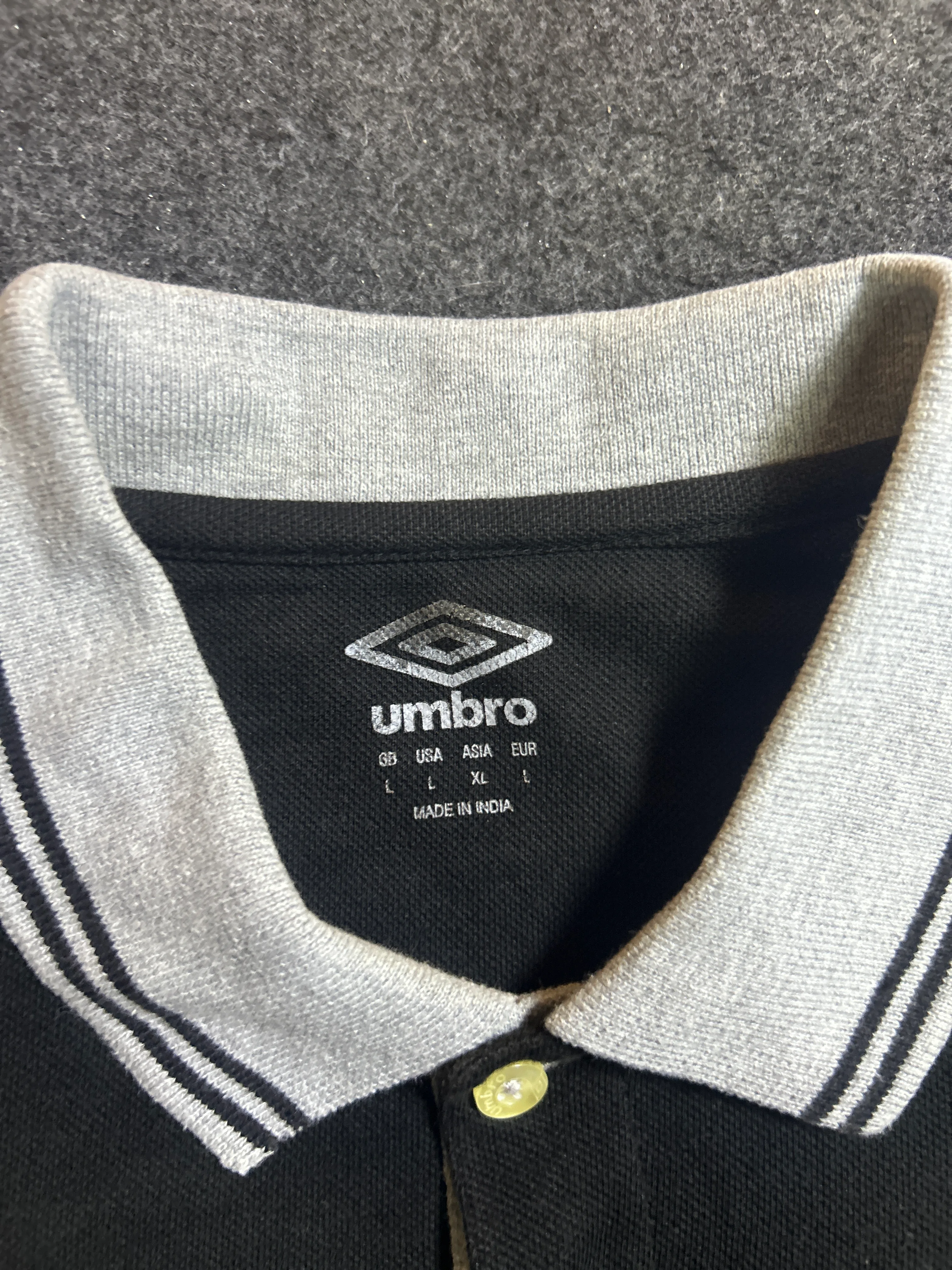 Branded thrift polo shirt India detail view
