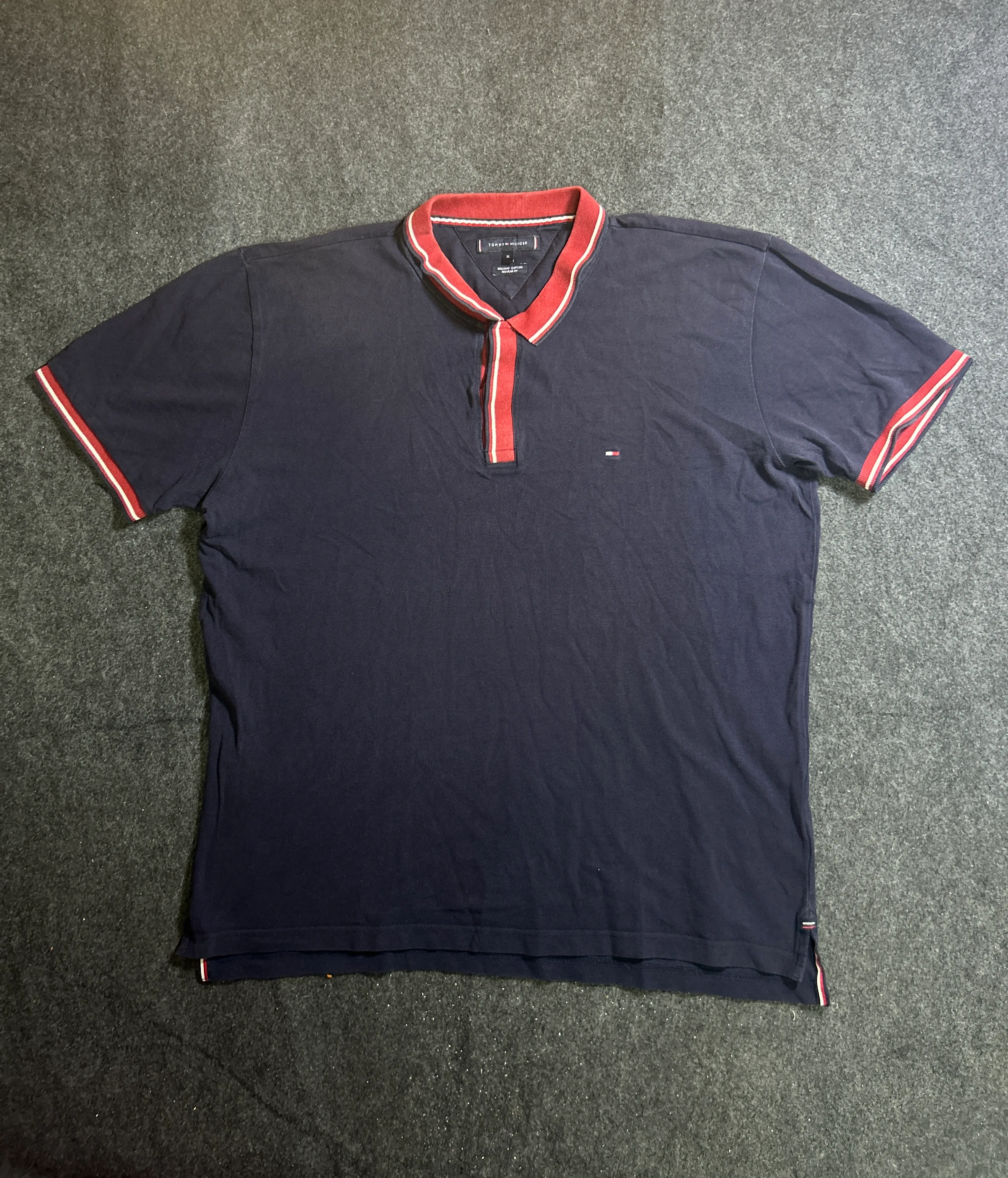 Tommy Hilfiger Men’s Navy Blue Polo TShirt XL