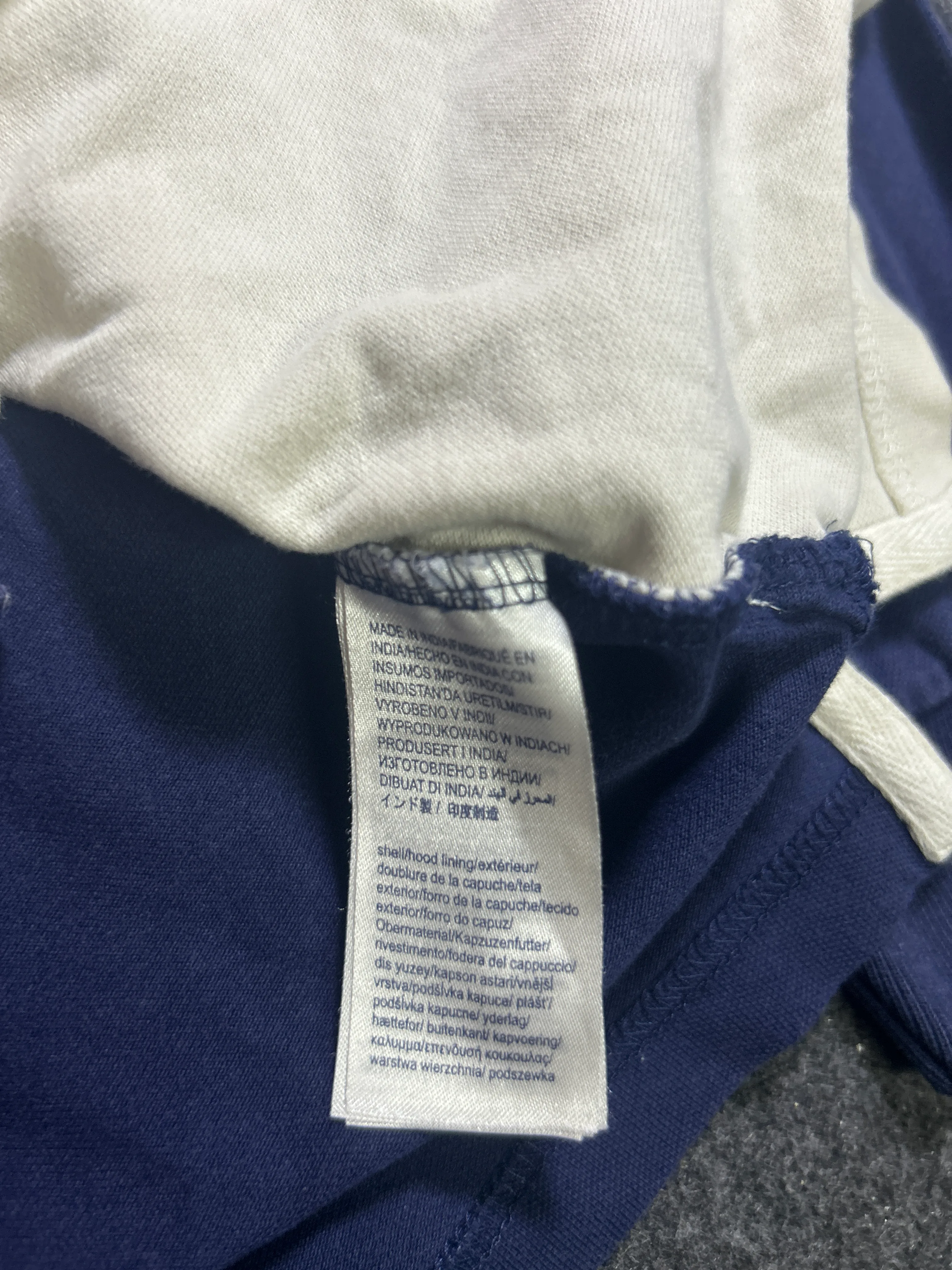 Tommy Hilfiger thrift polo shirt India close-up