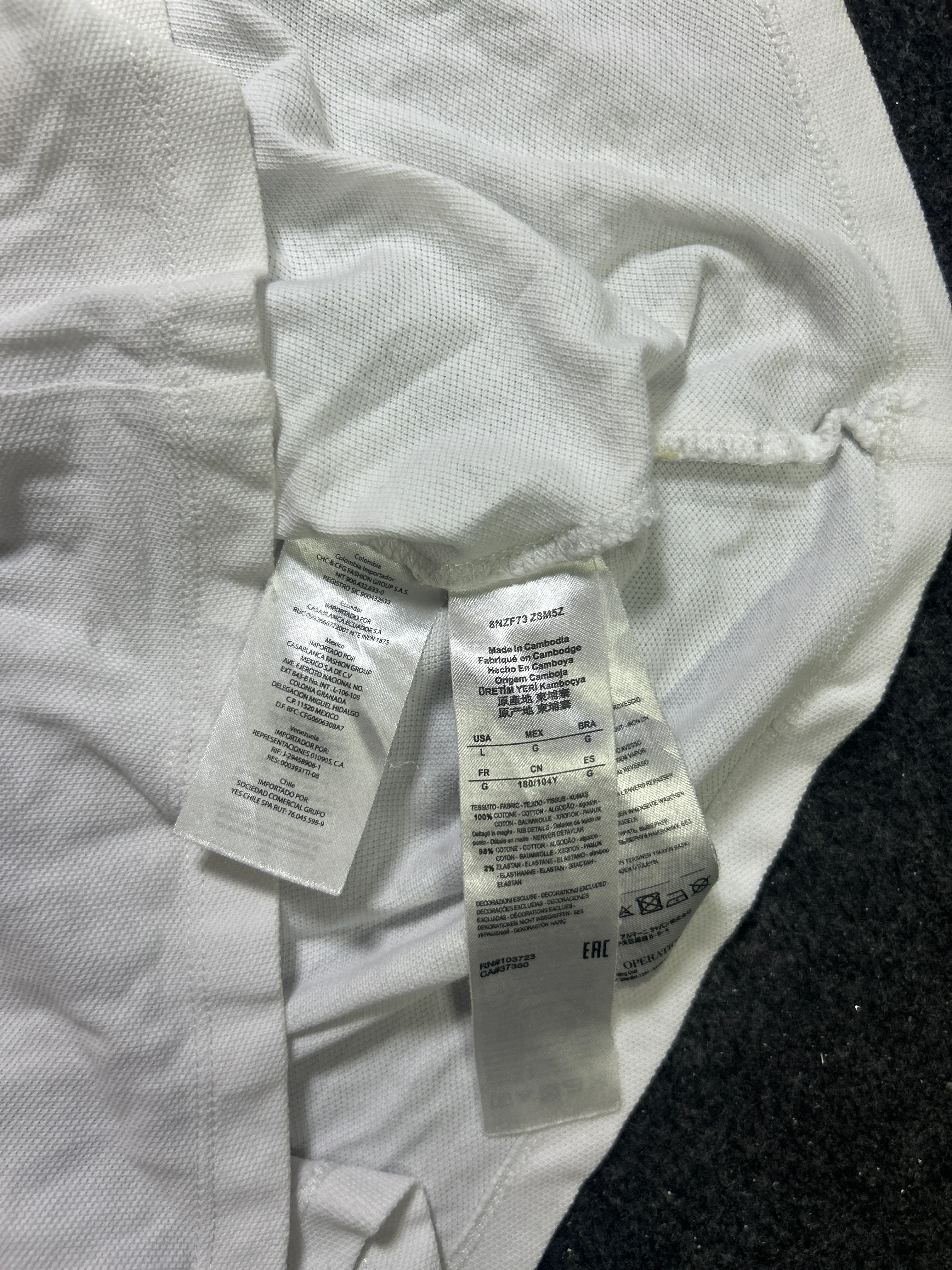 Armani Exchange thrift polo shirt India detail view