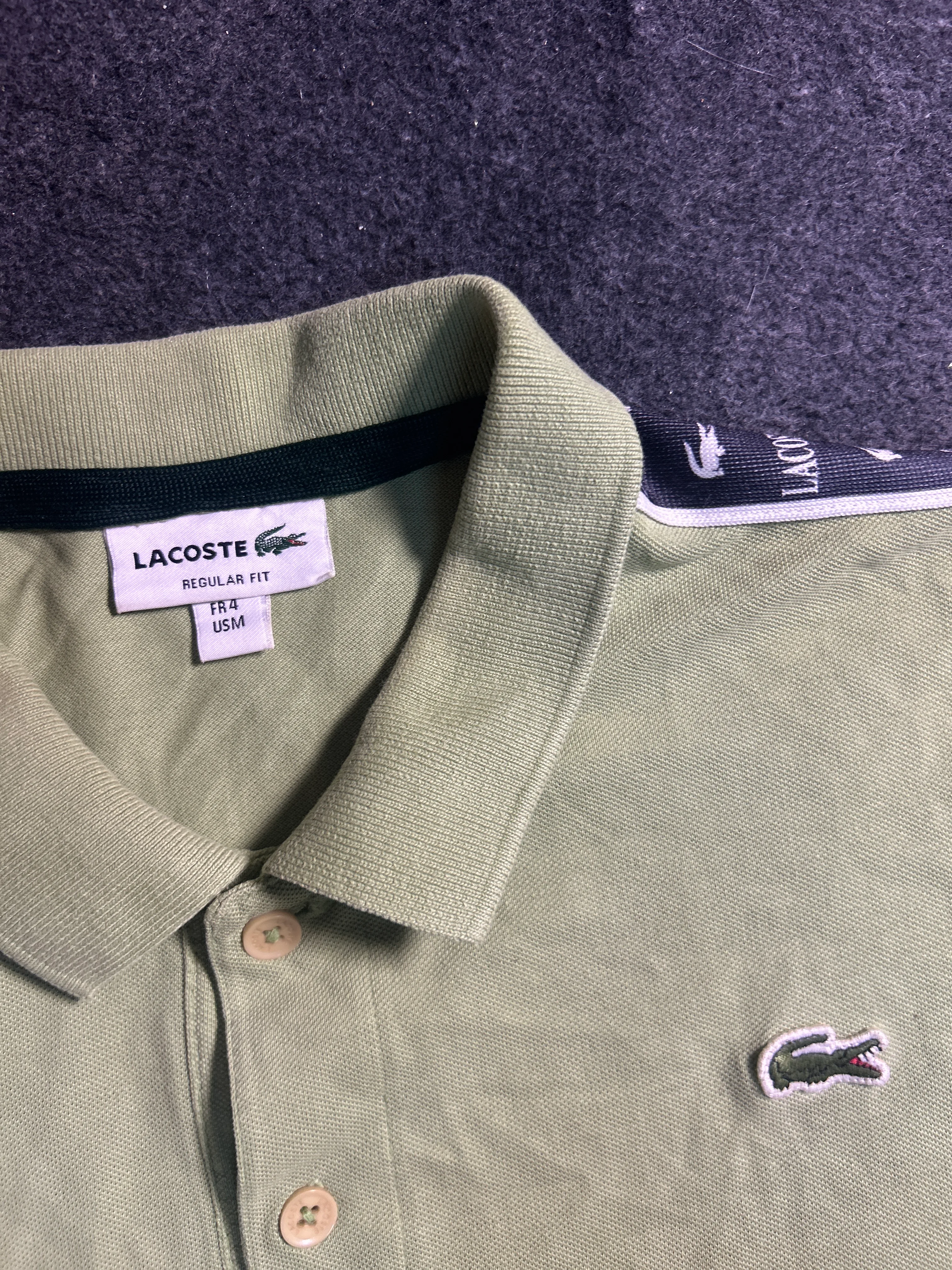Lacoste thrift polo shirt India close-up
