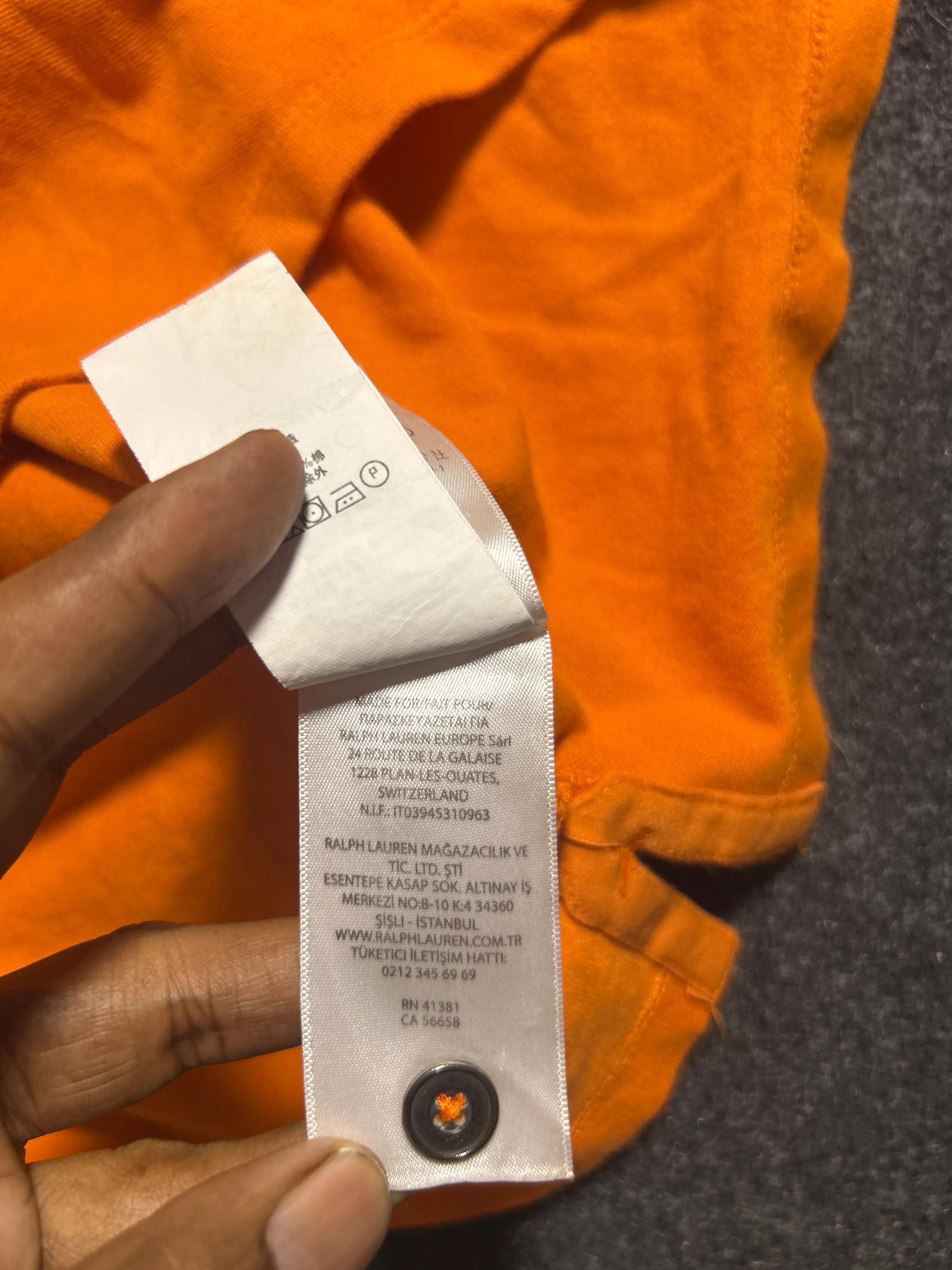 Ralph Lauren thrift polo shirt India back view