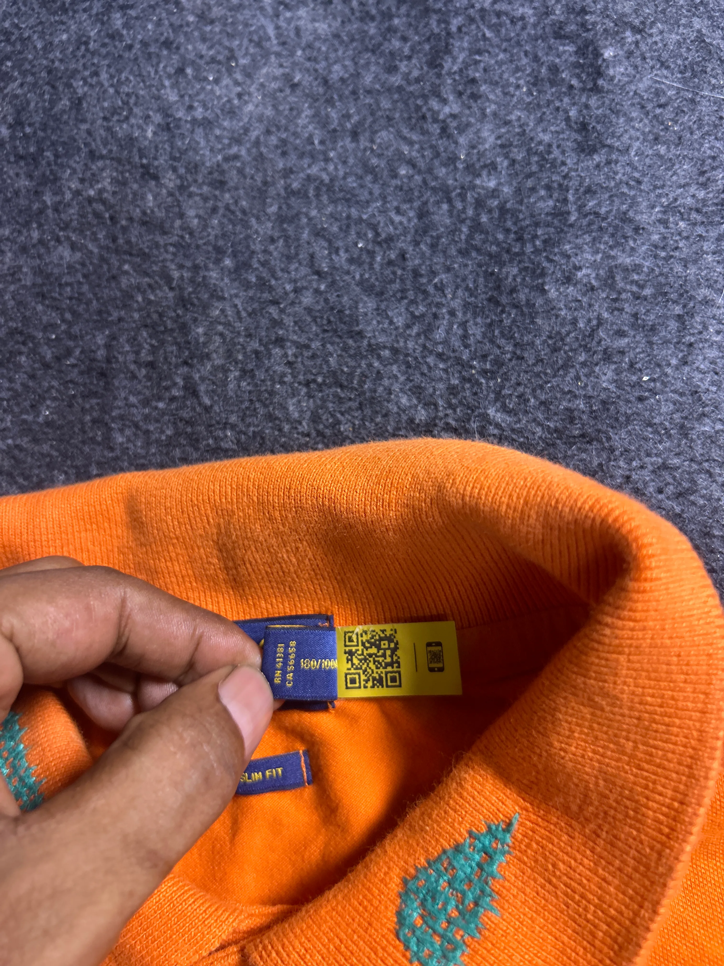 Ralph Lauren thrift polo shirt India detail view